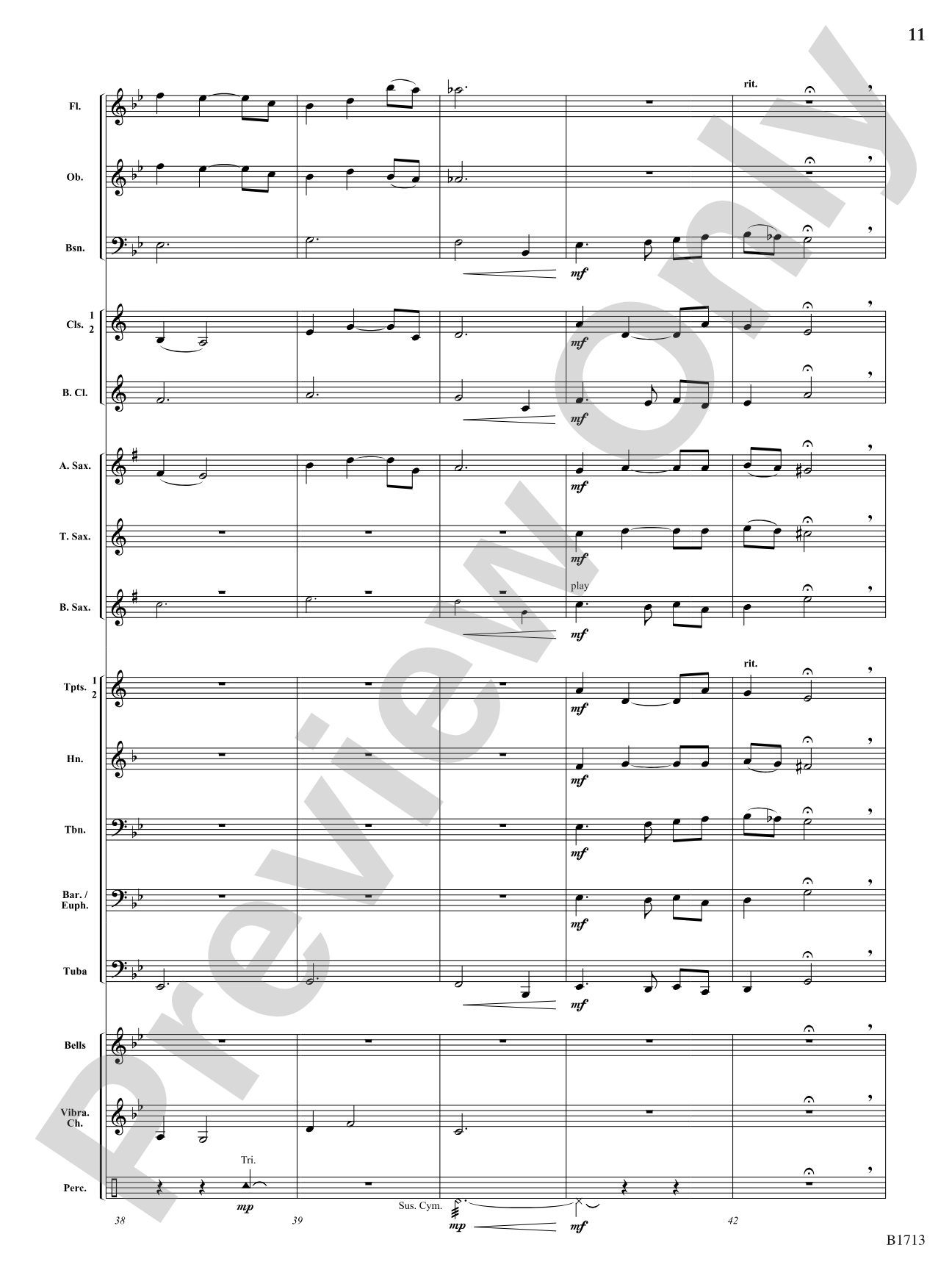 The Greatest Gift: Concert Band Conductor Score & Parts