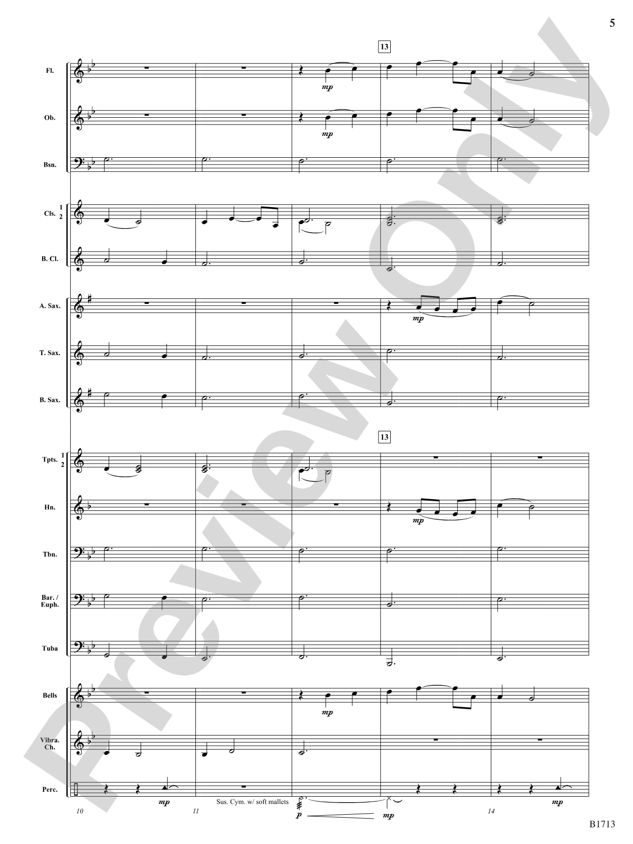 The Greatest Gift: Concert Band Conductor Score & Parts