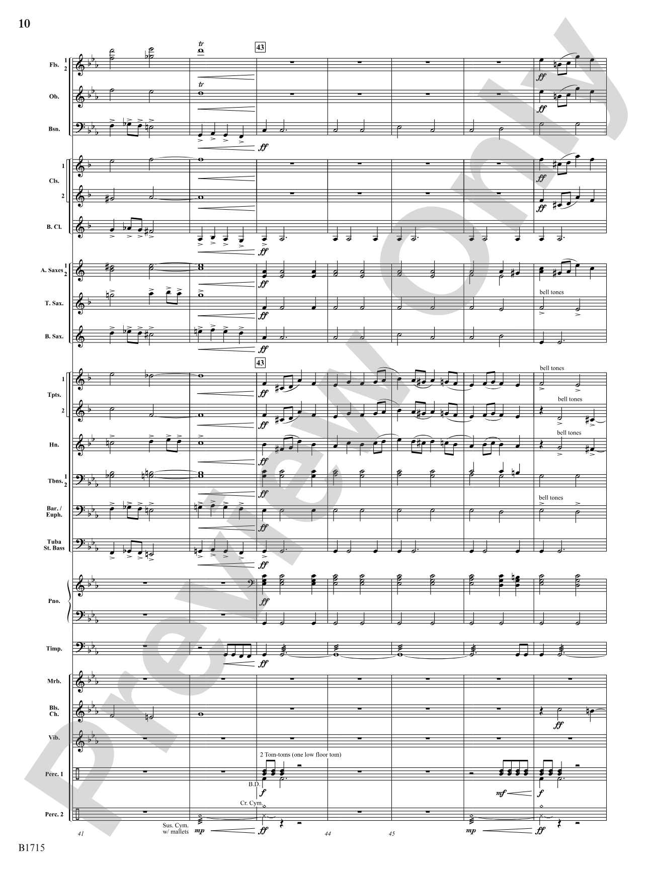 Twittering Machine: Concert Band Conductor Score & Parts