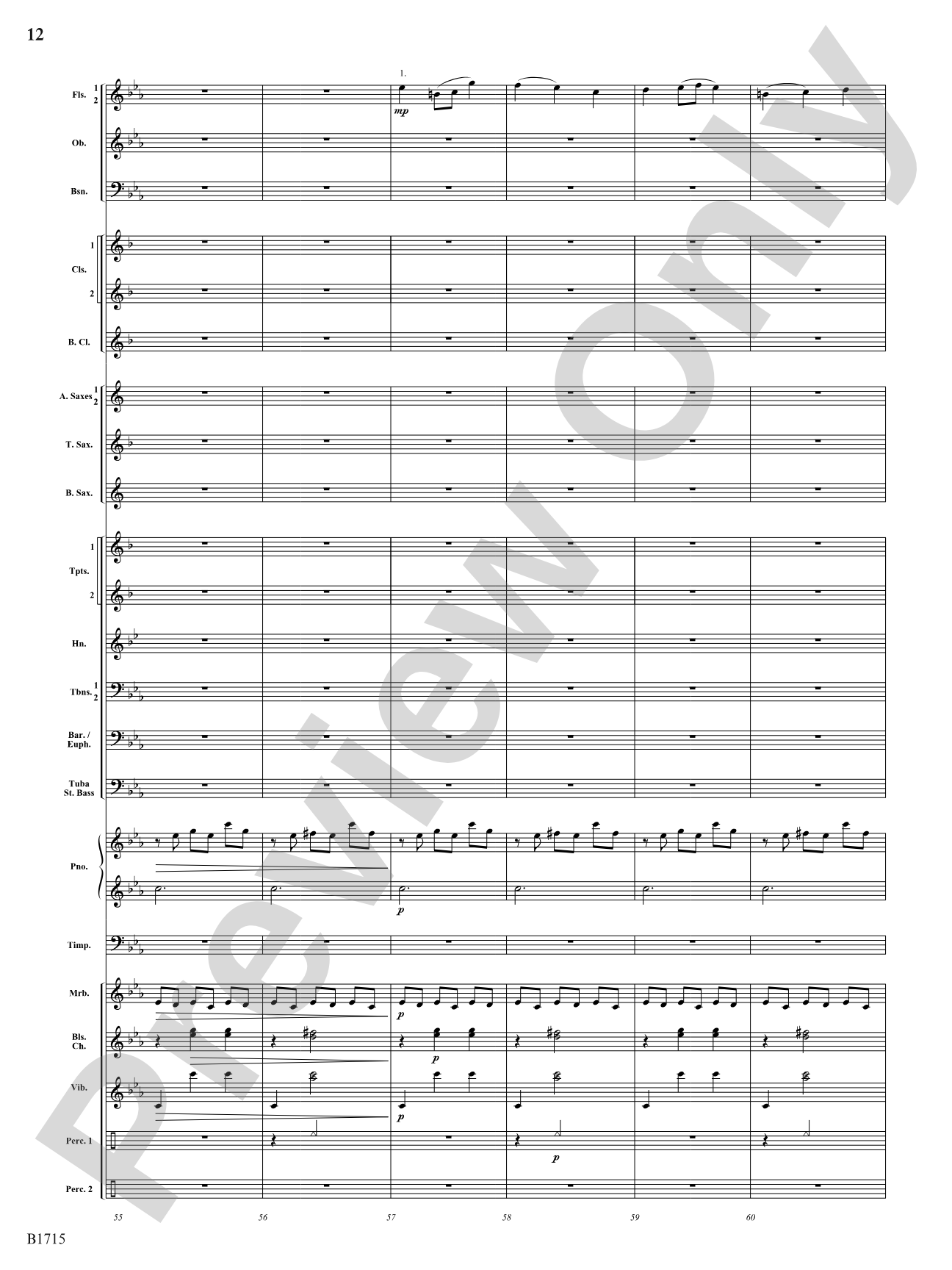 Twittering Machine: Concert Band Conductor Score & Parts