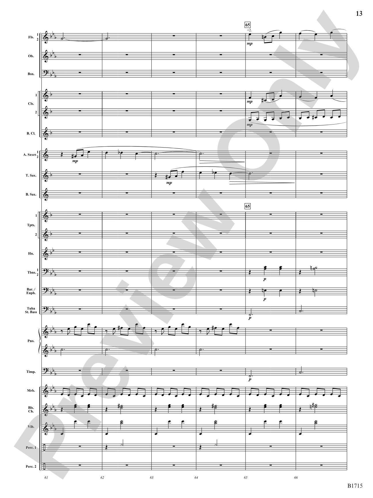 Twittering Machine: Concert Band Conductor Score & Parts
