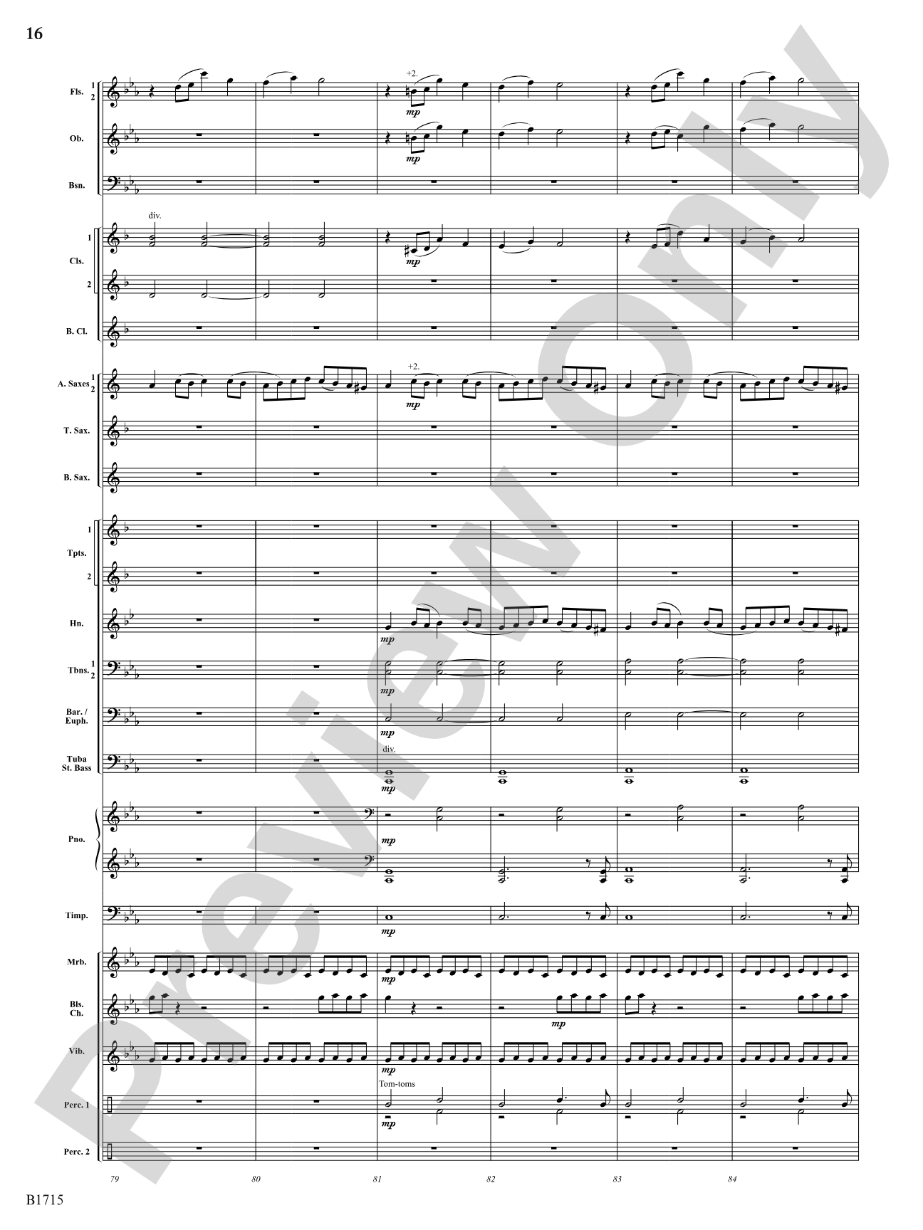Twittering Machine: Concert Band Conductor Score & Parts