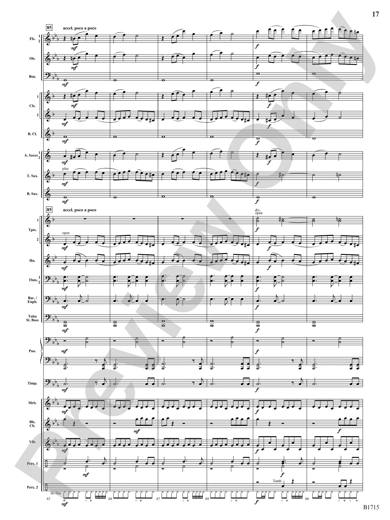 Twittering Machine: Concert Band Conductor Score & Parts