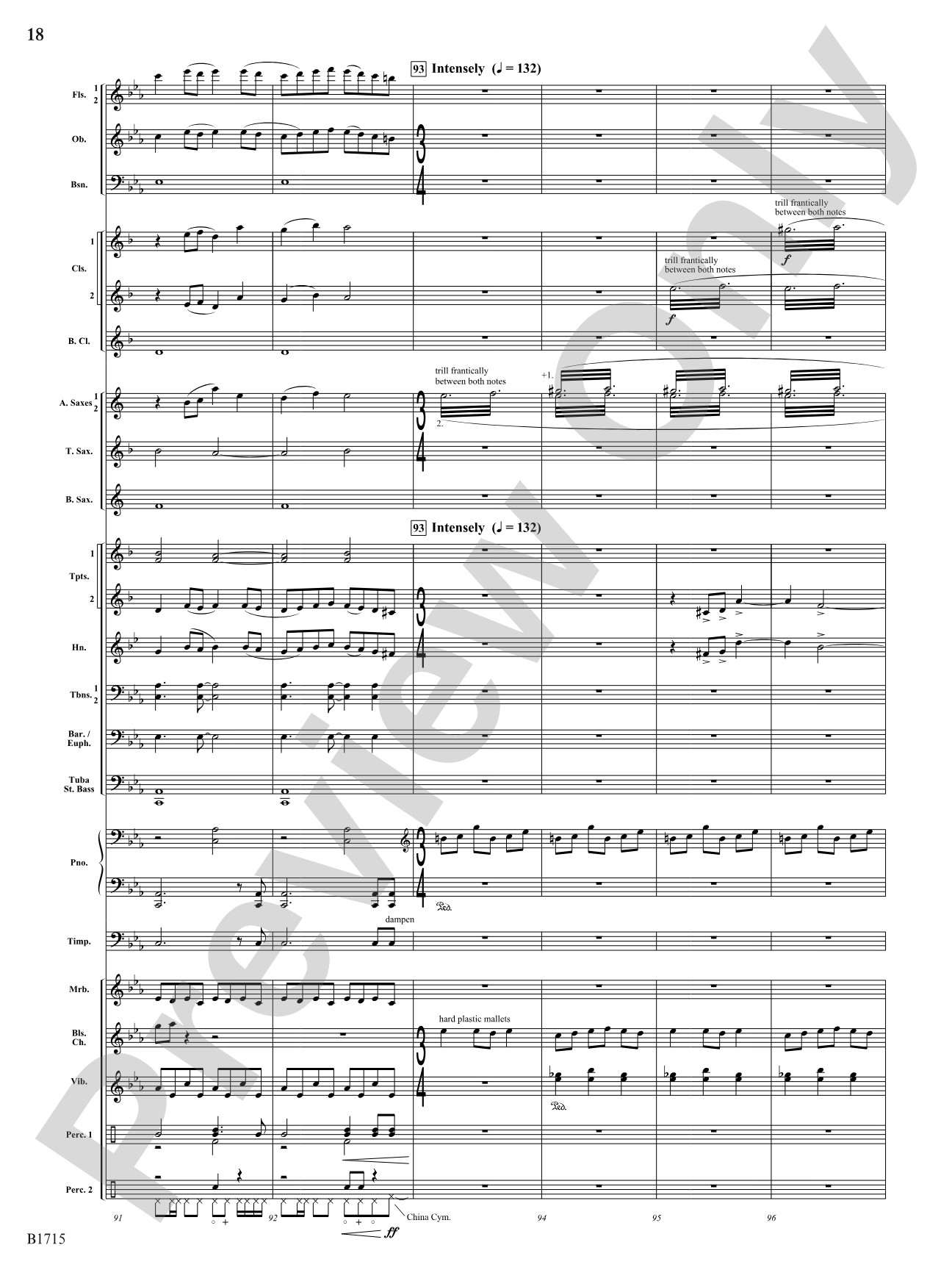 Twittering Machine: Concert Band Conductor Score & Parts