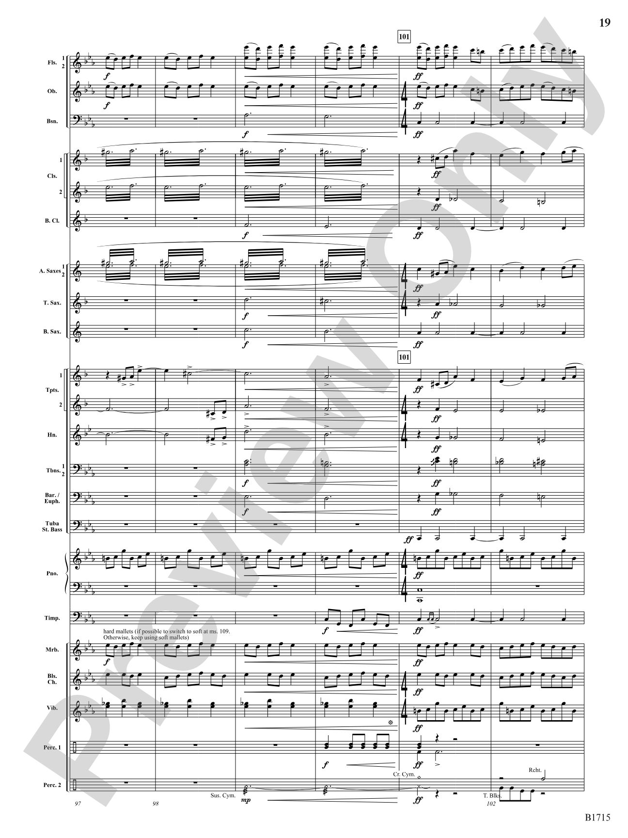 Twittering Machine: Concert Band Conductor Score & Parts