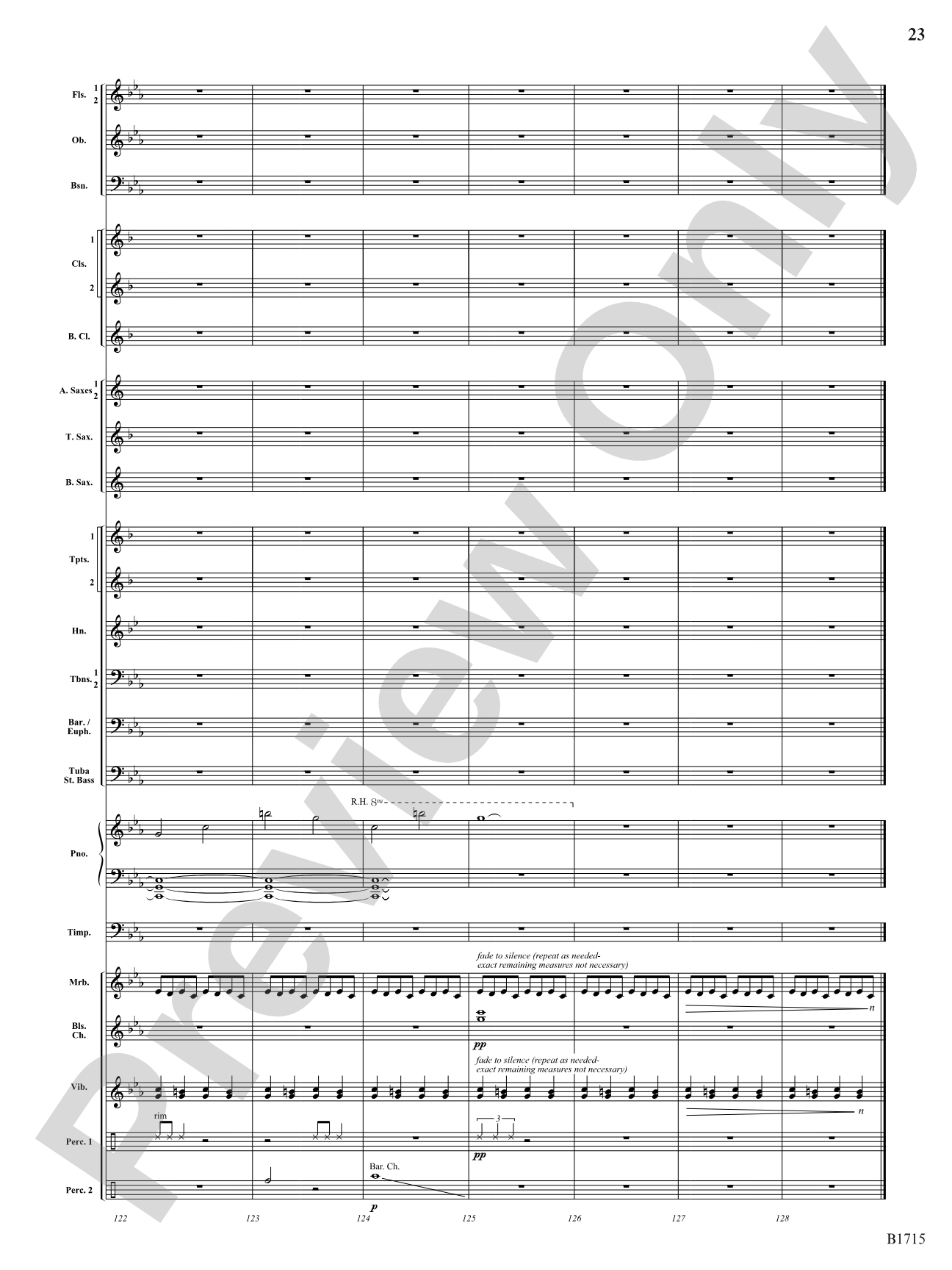 Twittering Machine: Concert Band Conductor Score & Parts