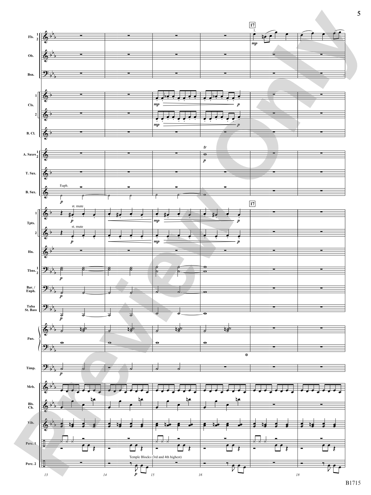 Twittering Machine: Concert Band Conductor Score & Parts