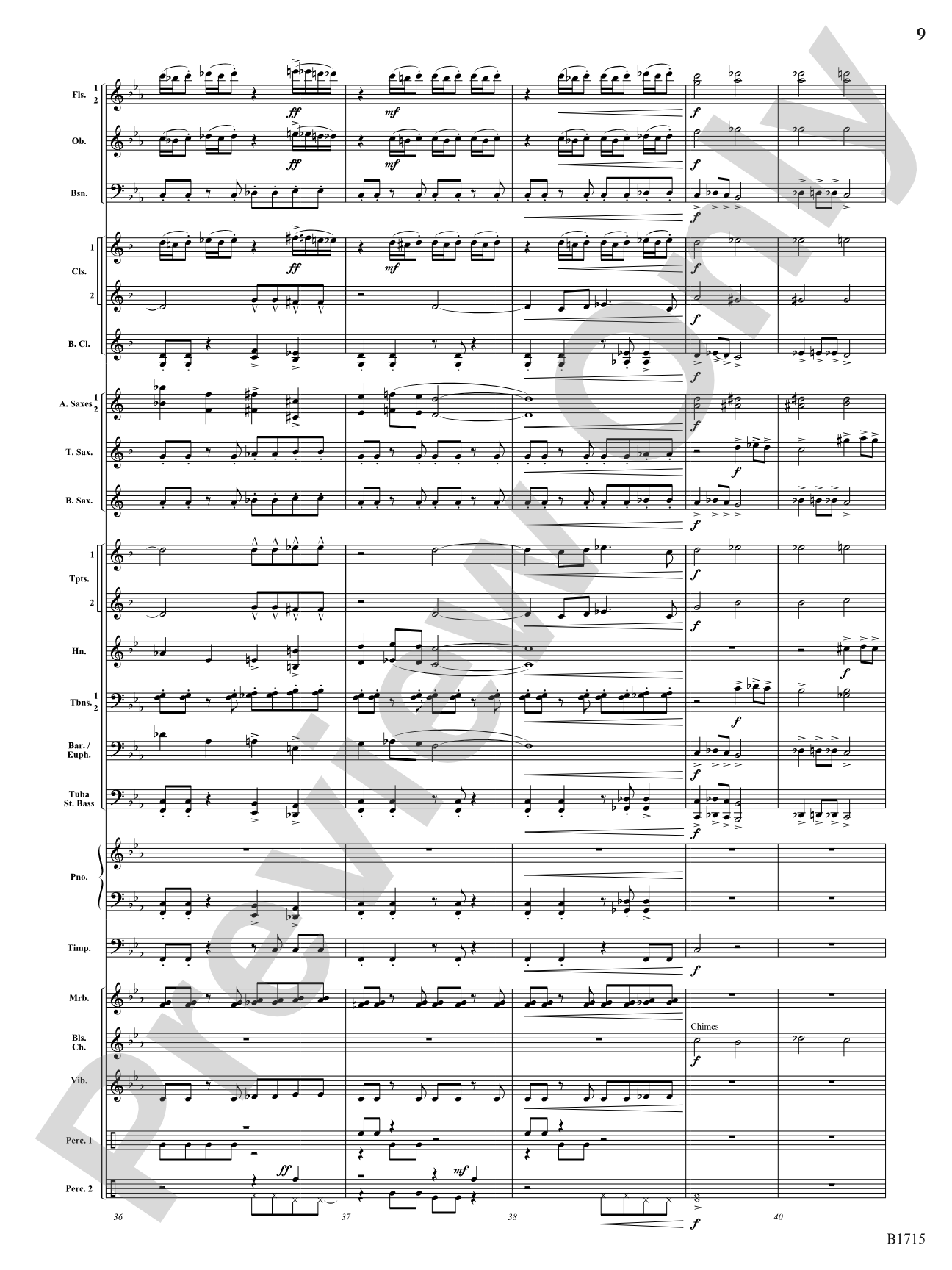 Twittering Machine: Concert Band Conductor Score & Parts