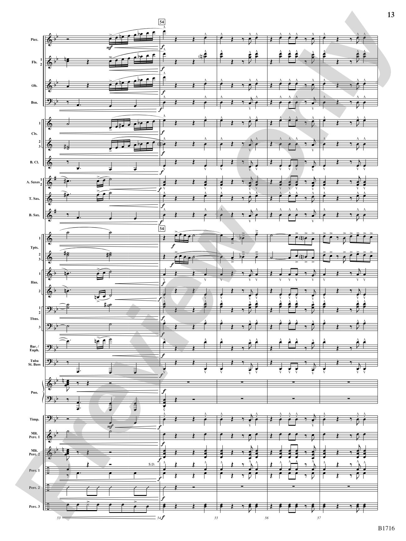 Fuego Espanol: Concert Band Conductor Score & Parts