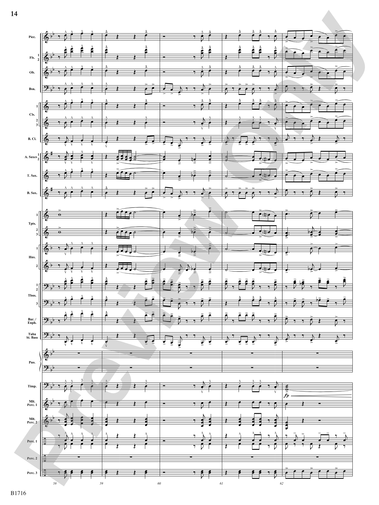 Fuego Espanol: Concert Band Conductor Score & Parts