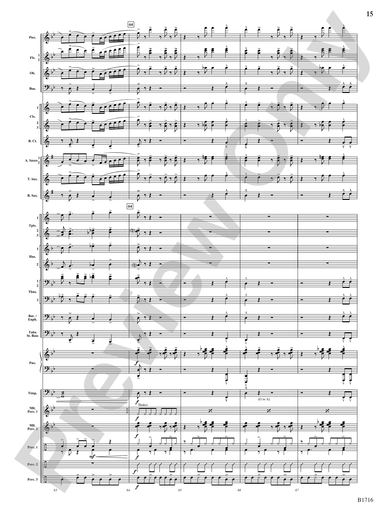 Fuego Espanol: Concert Band Conductor Score & Parts