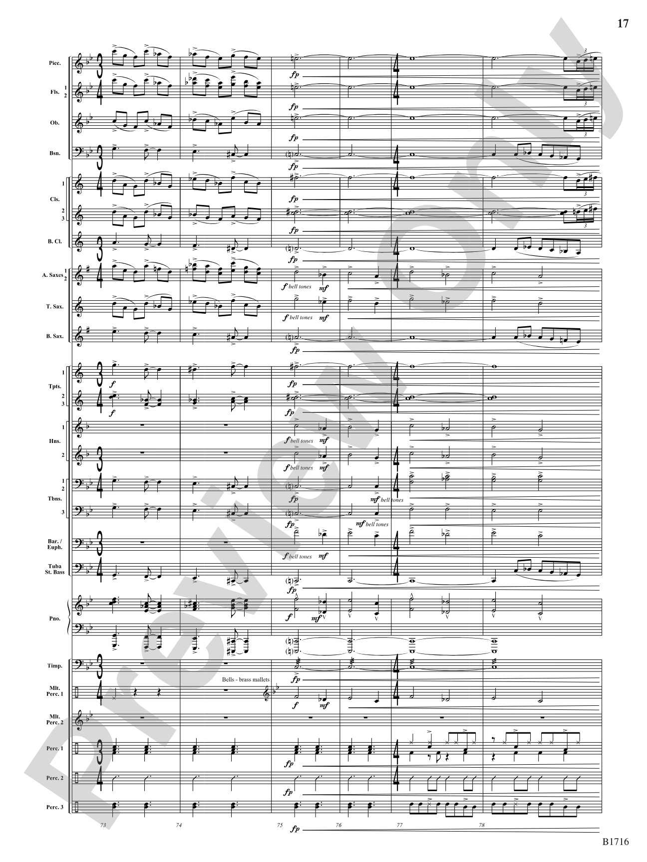 Fuego Espanol: Concert Band Conductor Score & Parts