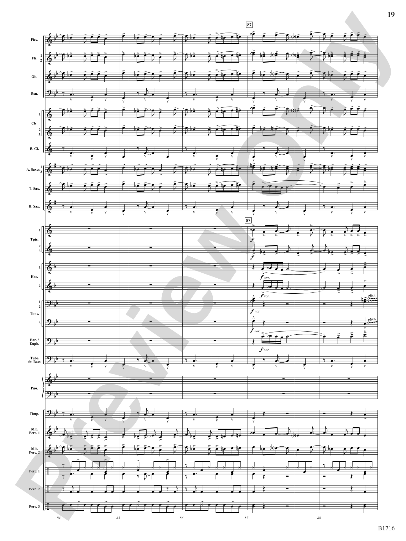 Fuego Espanol: Concert Band Conductor Score & Parts