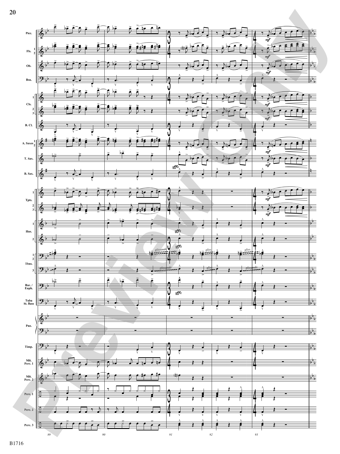 Fuego Espanol: Concert Band Conductor Score & Parts