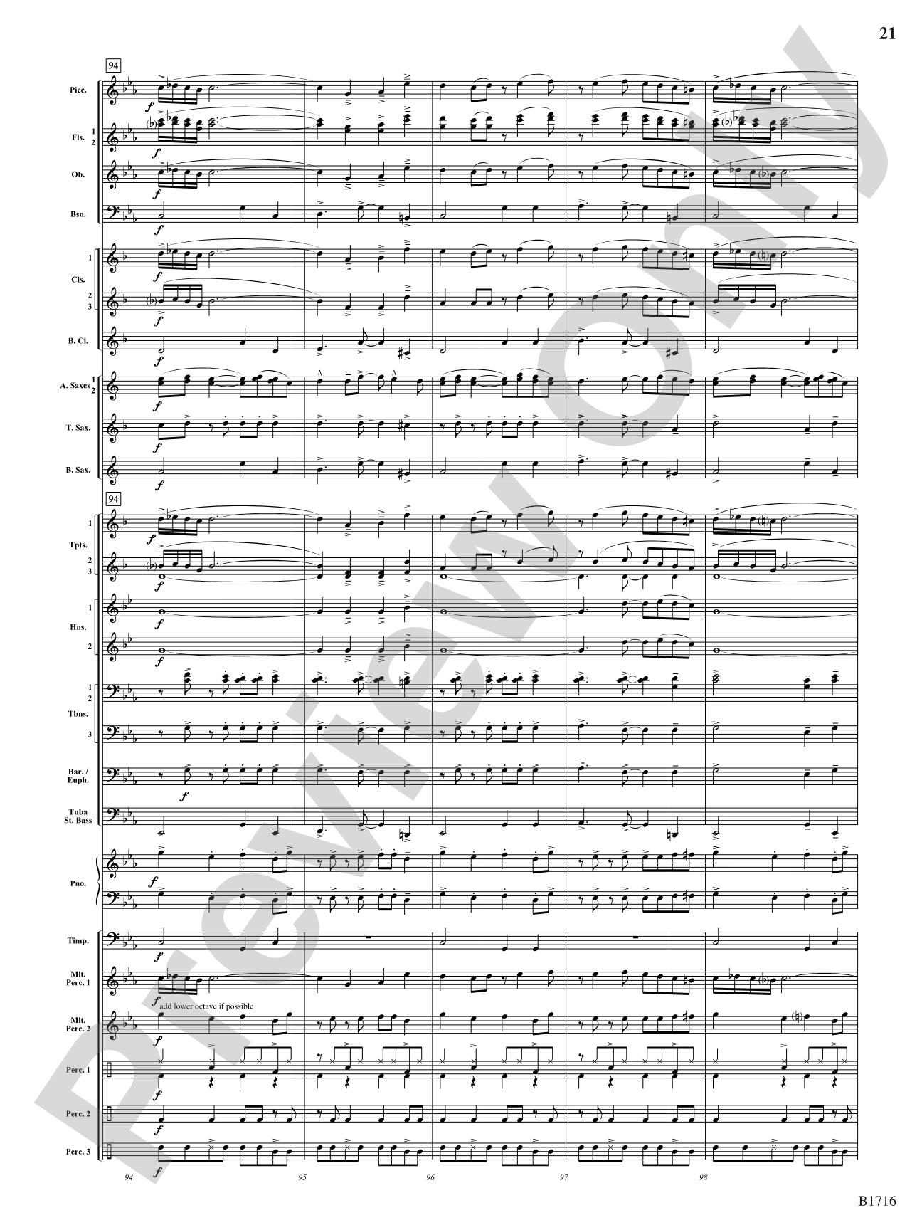 Fuego Espanol: Concert Band Conductor Score & Parts