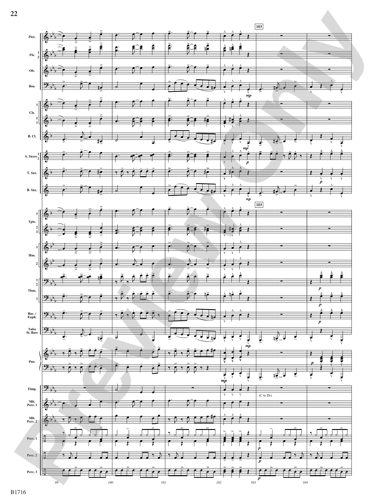 Fuego Espanol: Concert Band Conductor Score & Parts