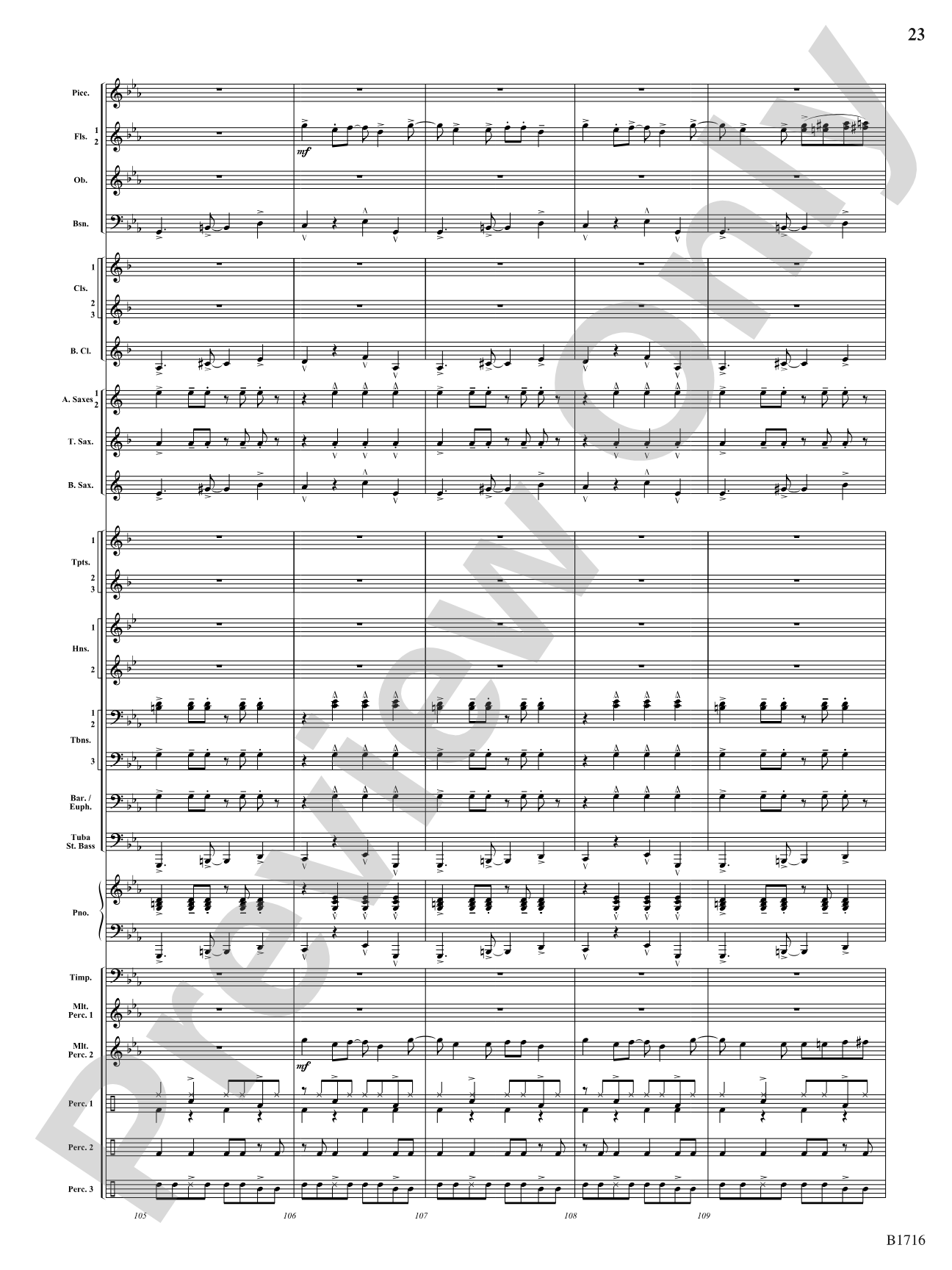 Fuego Espanol: Concert Band Conductor Score & Parts