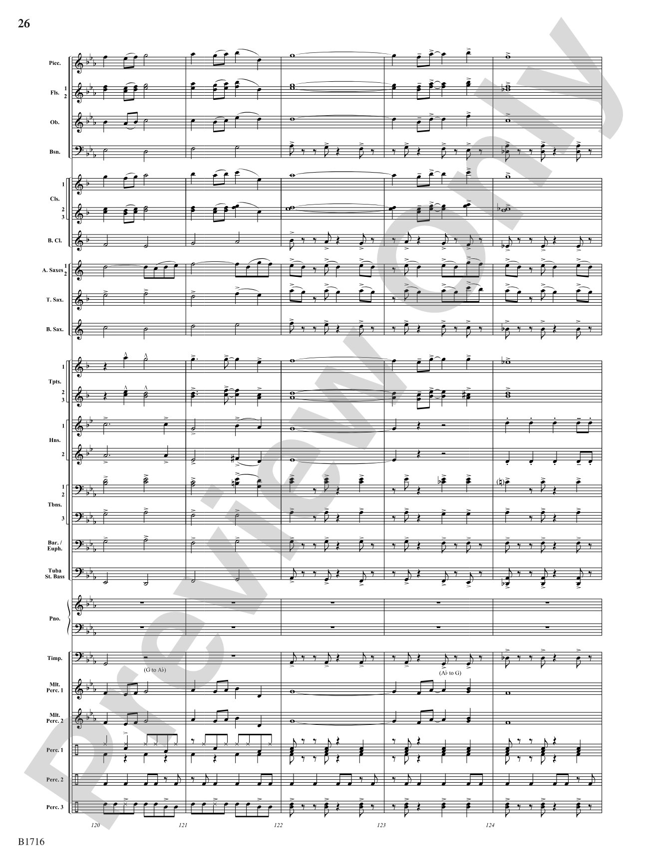 Fuego Espanol: Concert Band Conductor Score & Parts