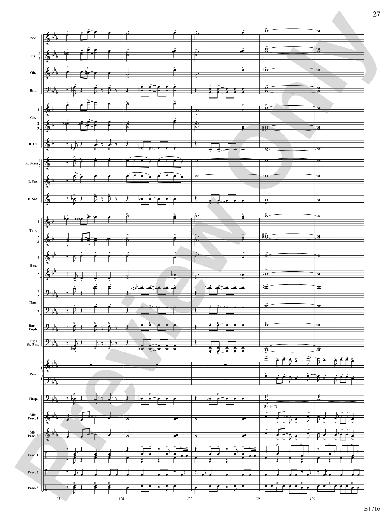 Fuego Espanol: Concert Band Conductor Score & Parts