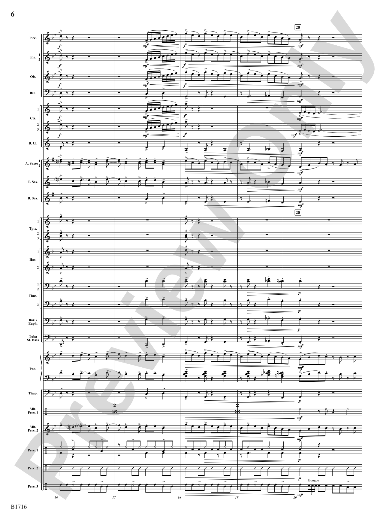 Fuego Espanol: Concert Band Conductor Score & Parts