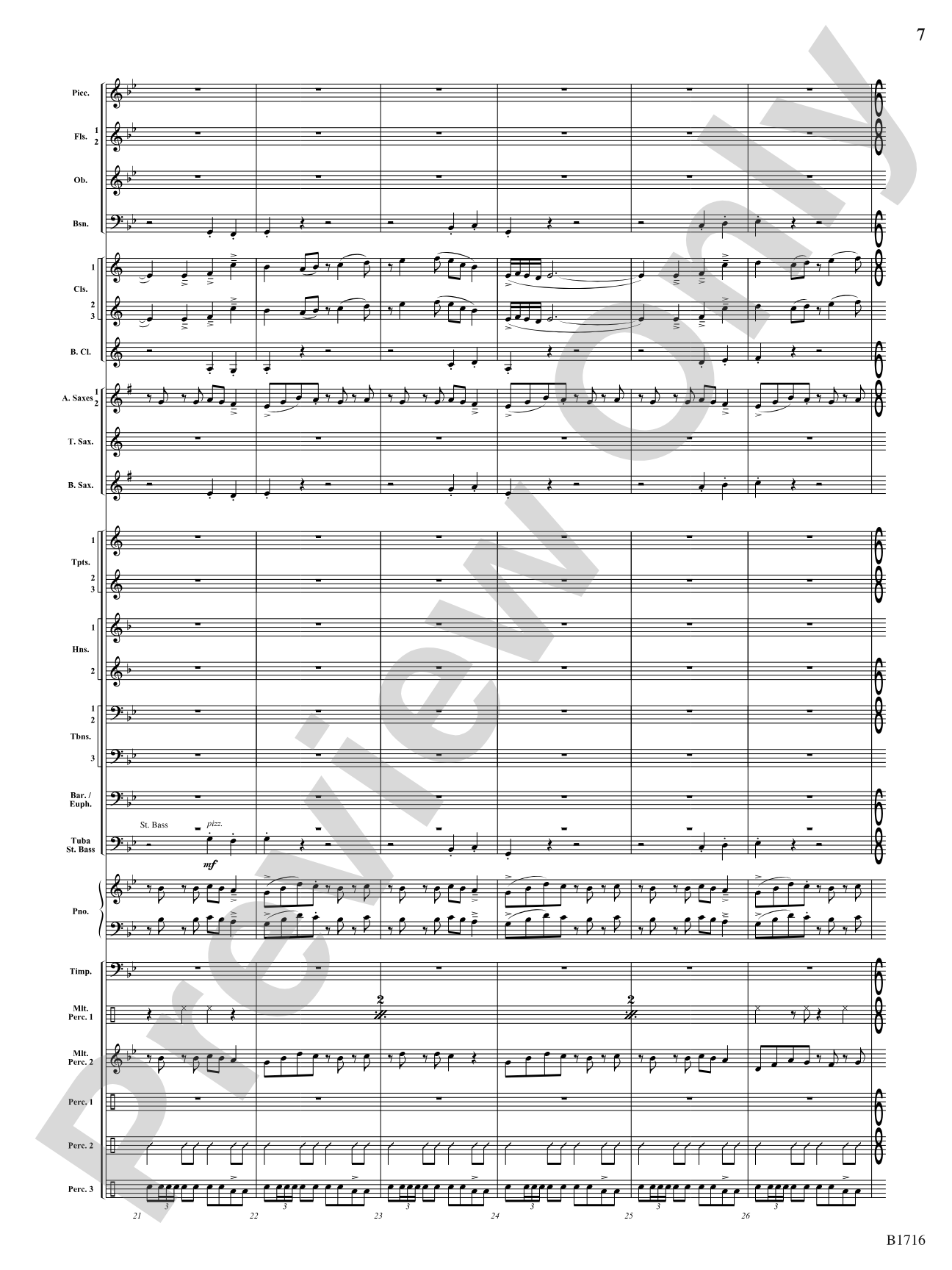 Fuego Espanol: Concert Band Conductor Score & Parts