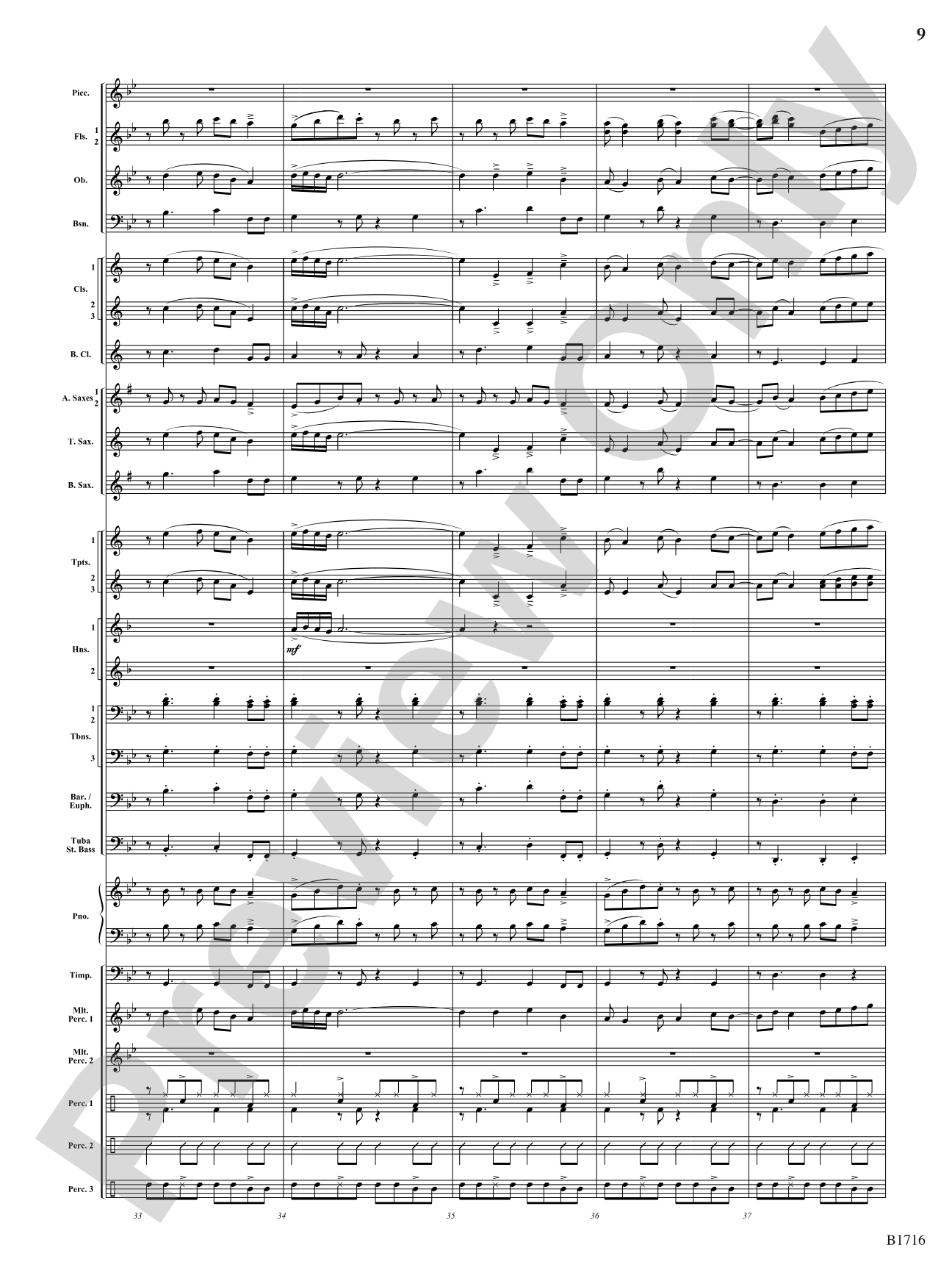 Fuego Espanol: Concert Band Conductor Score & Parts