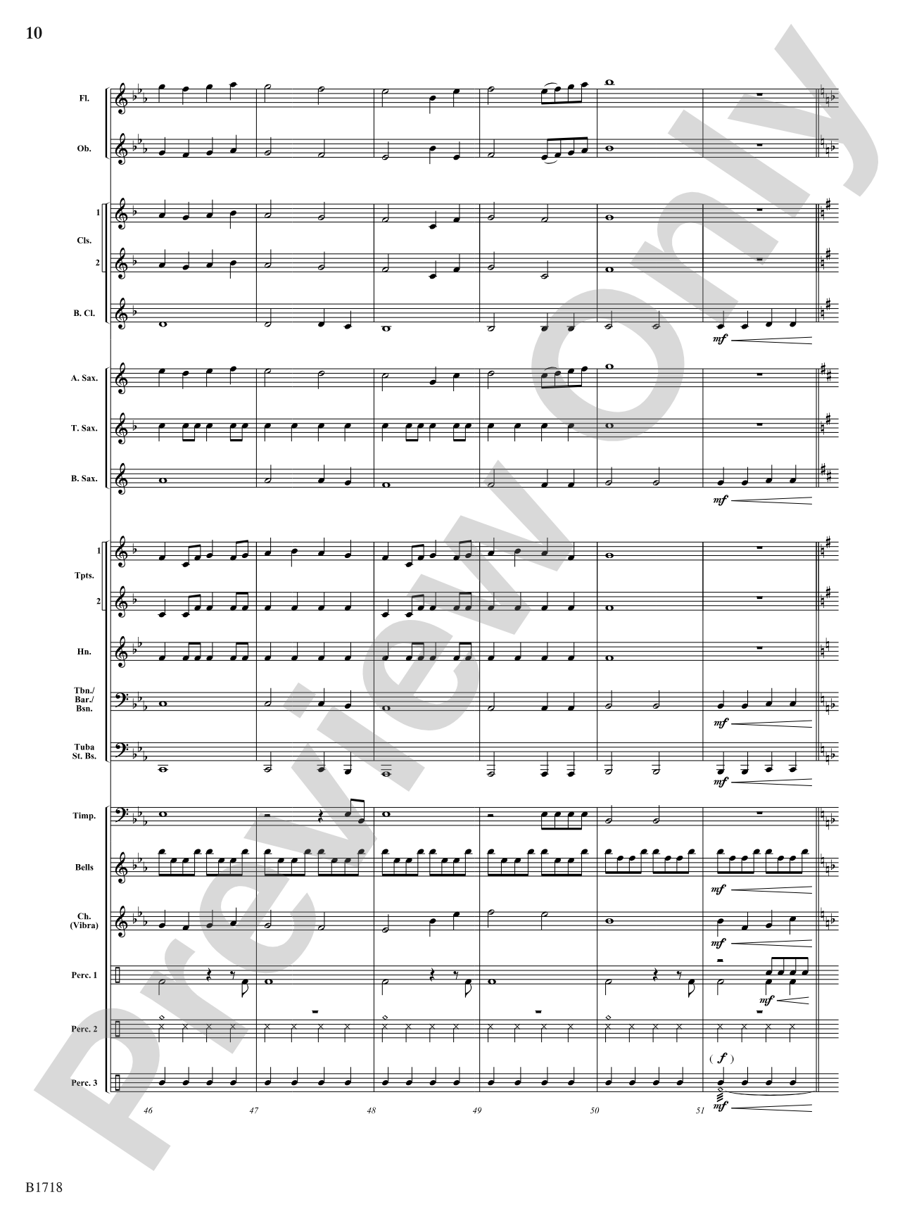 A Festive Fanfare: Concert Band Conductor Score & Parts