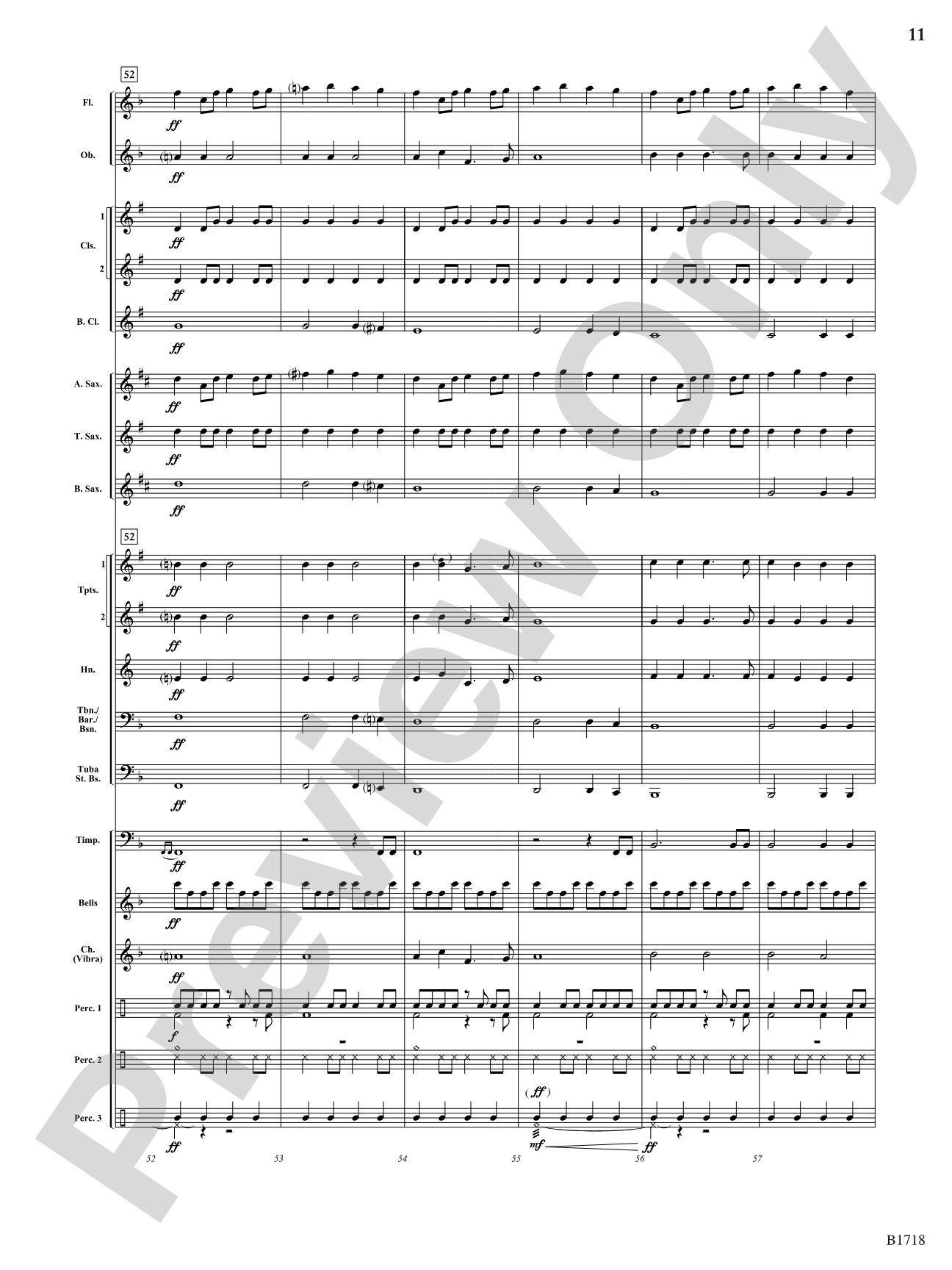 A Festive Fanfare: Concert Band Conductor Score & Parts