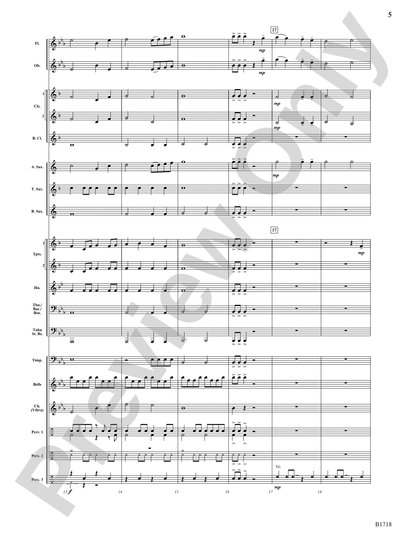 A Festive Fanfare: Concert Band Conductor Score & Parts