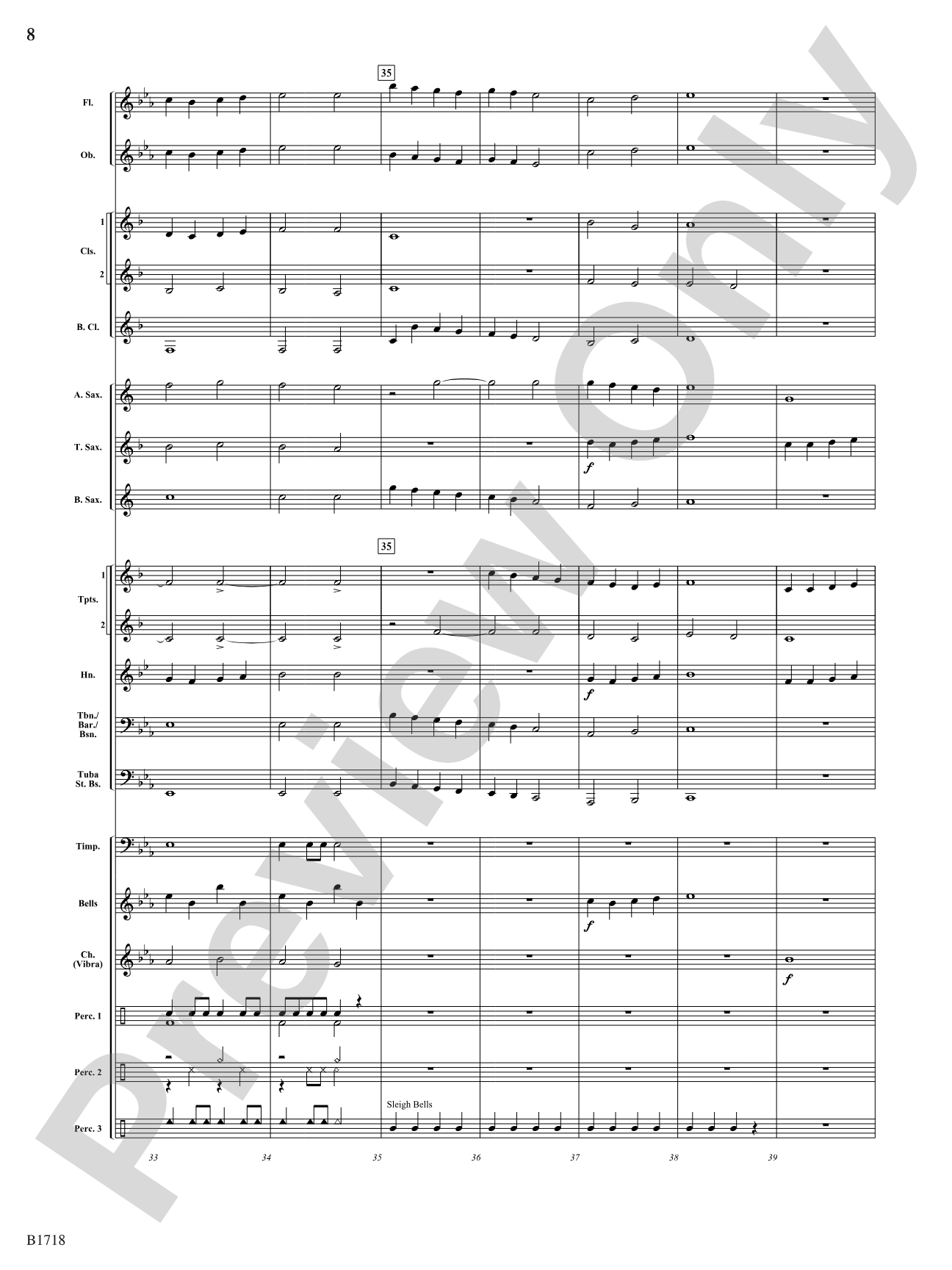 A Festive Fanfare: Concert Band Conductor Score & Parts
