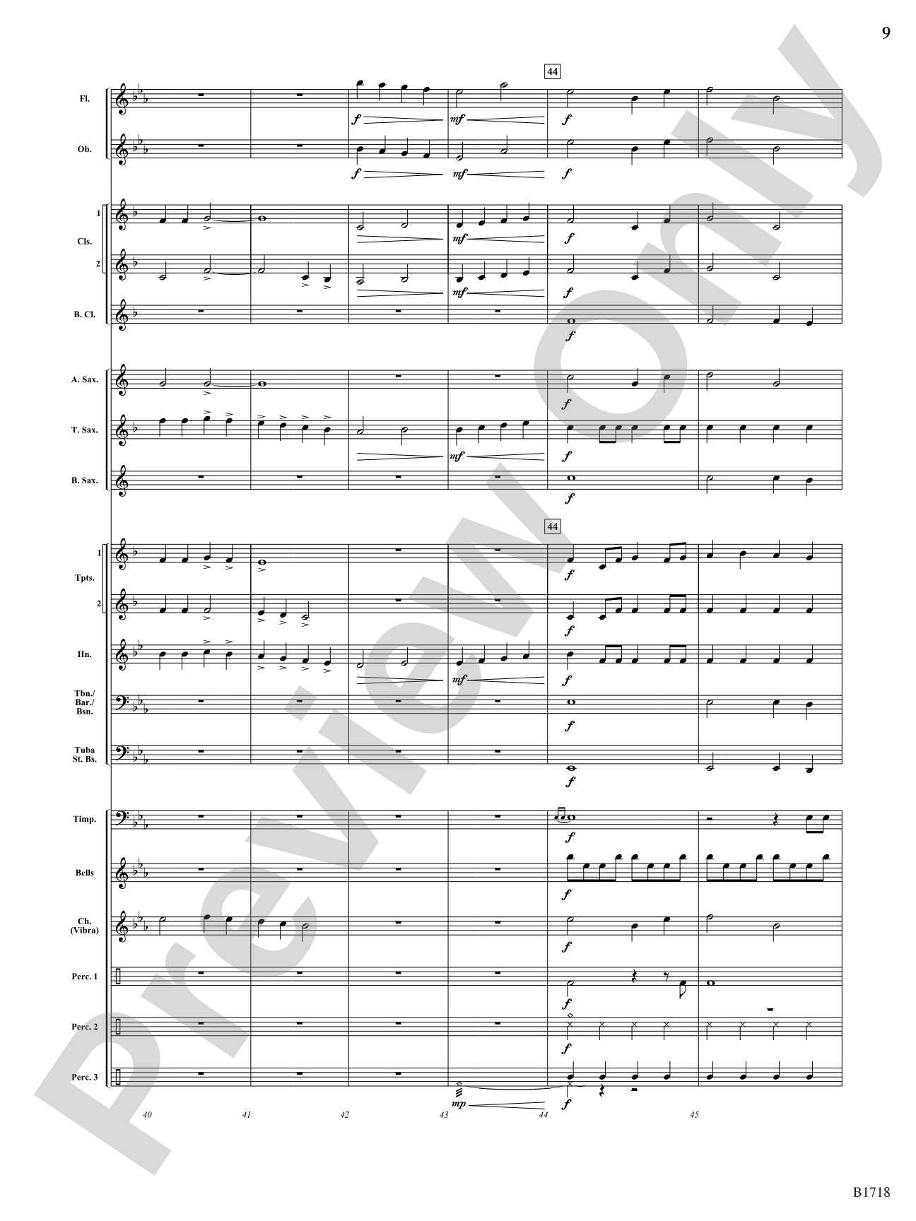 A Festive Fanfare: Concert Band Conductor Score & Parts