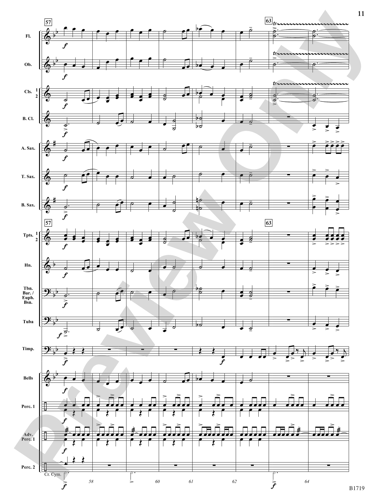 Journey of the Bonfire: Concert Band Conductor Score & Parts