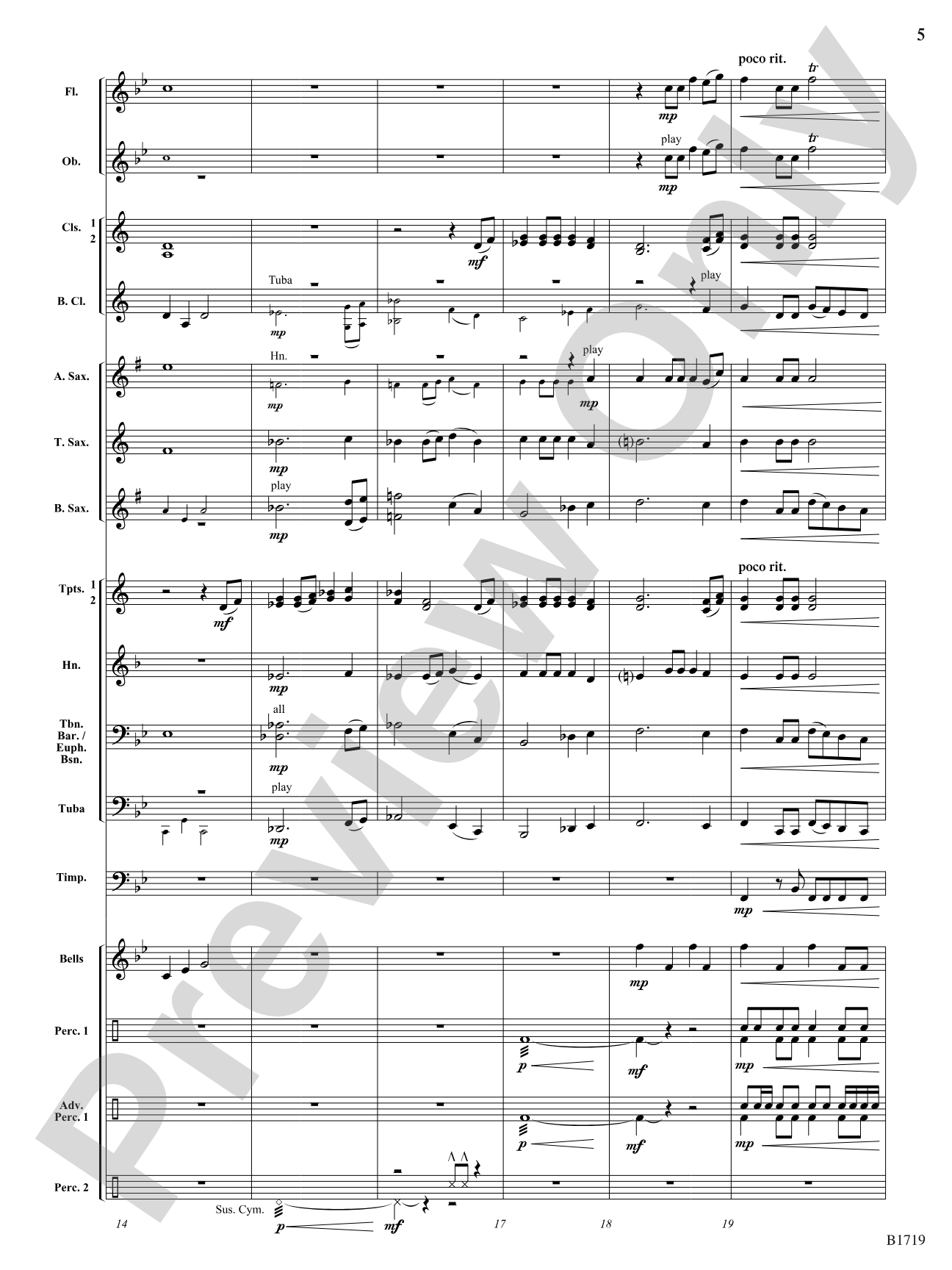 Journey of the Bonfire: Concert Band Conductor Score & Parts