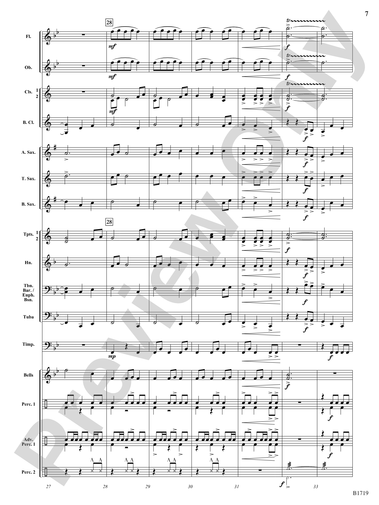 Journey of the Bonfire: Concert Band Conductor Score & Parts