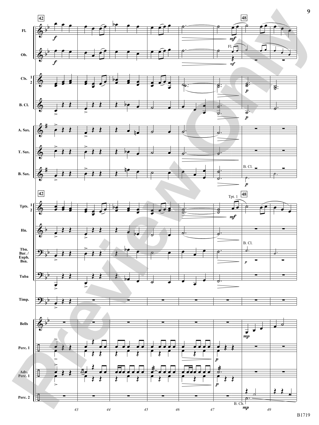 Journey of the Bonfire: Concert Band Conductor Score & Parts