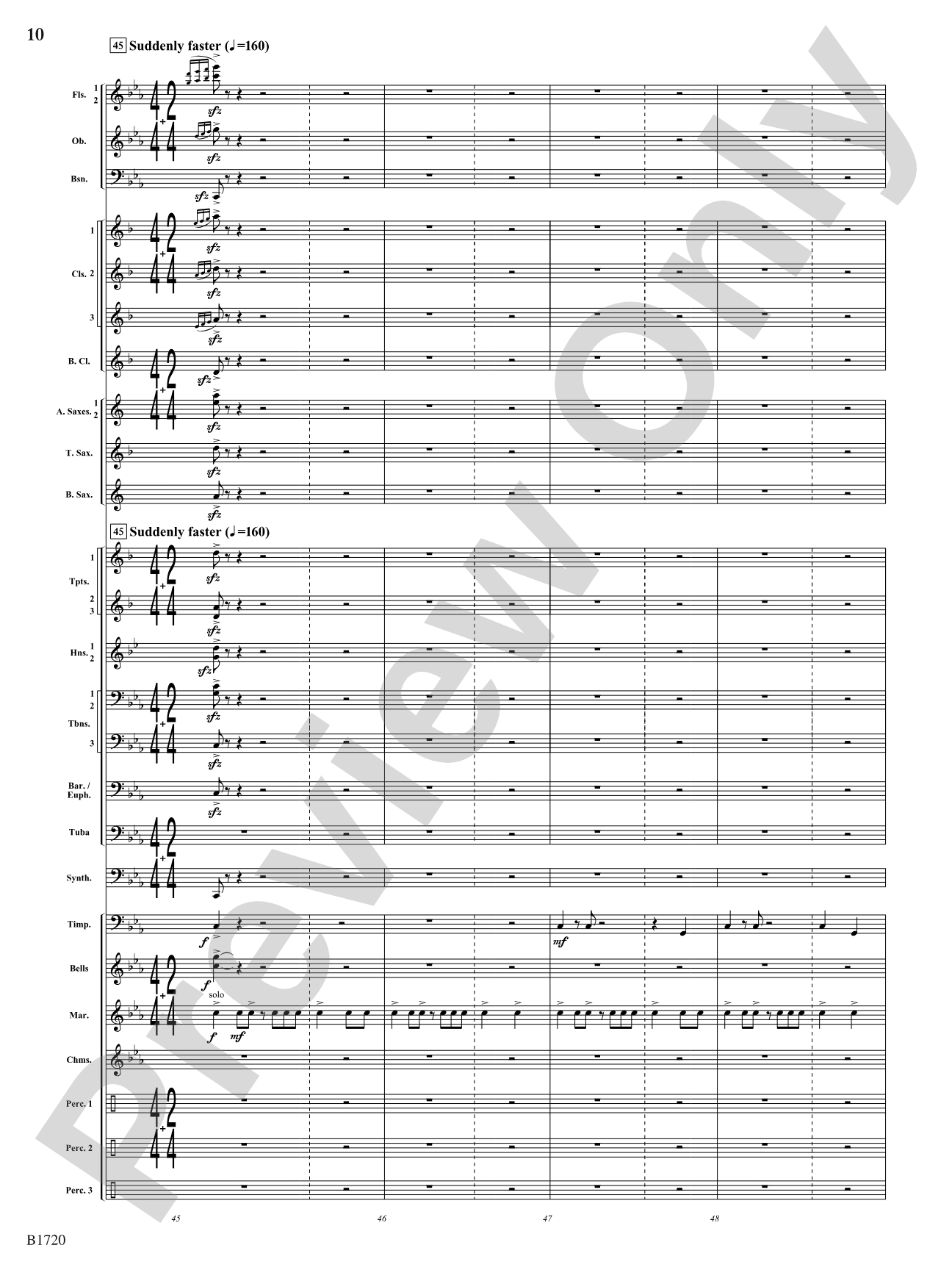 Fable: Concert Band Conductor Score & Parts