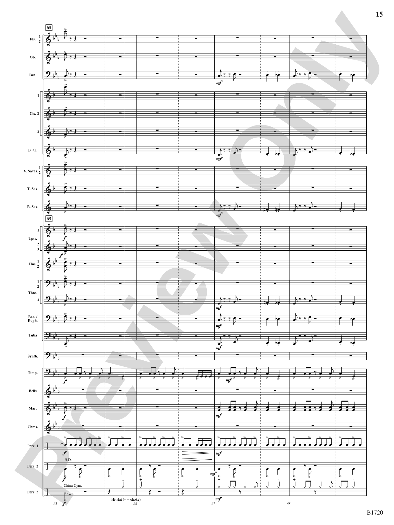 Fable: Concert Band Conductor Score & Parts