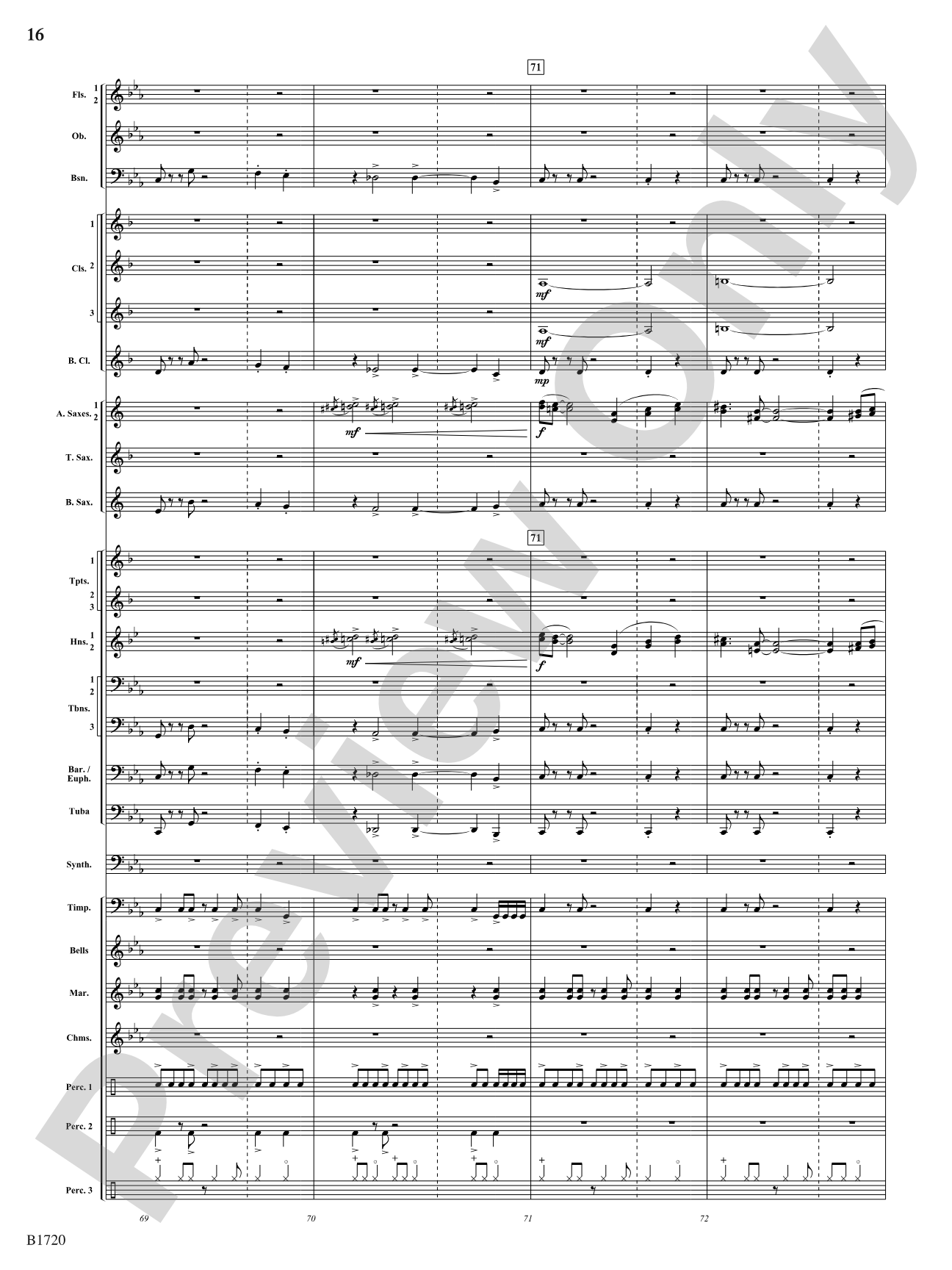 Fable: Concert Band Conductor Score & Parts