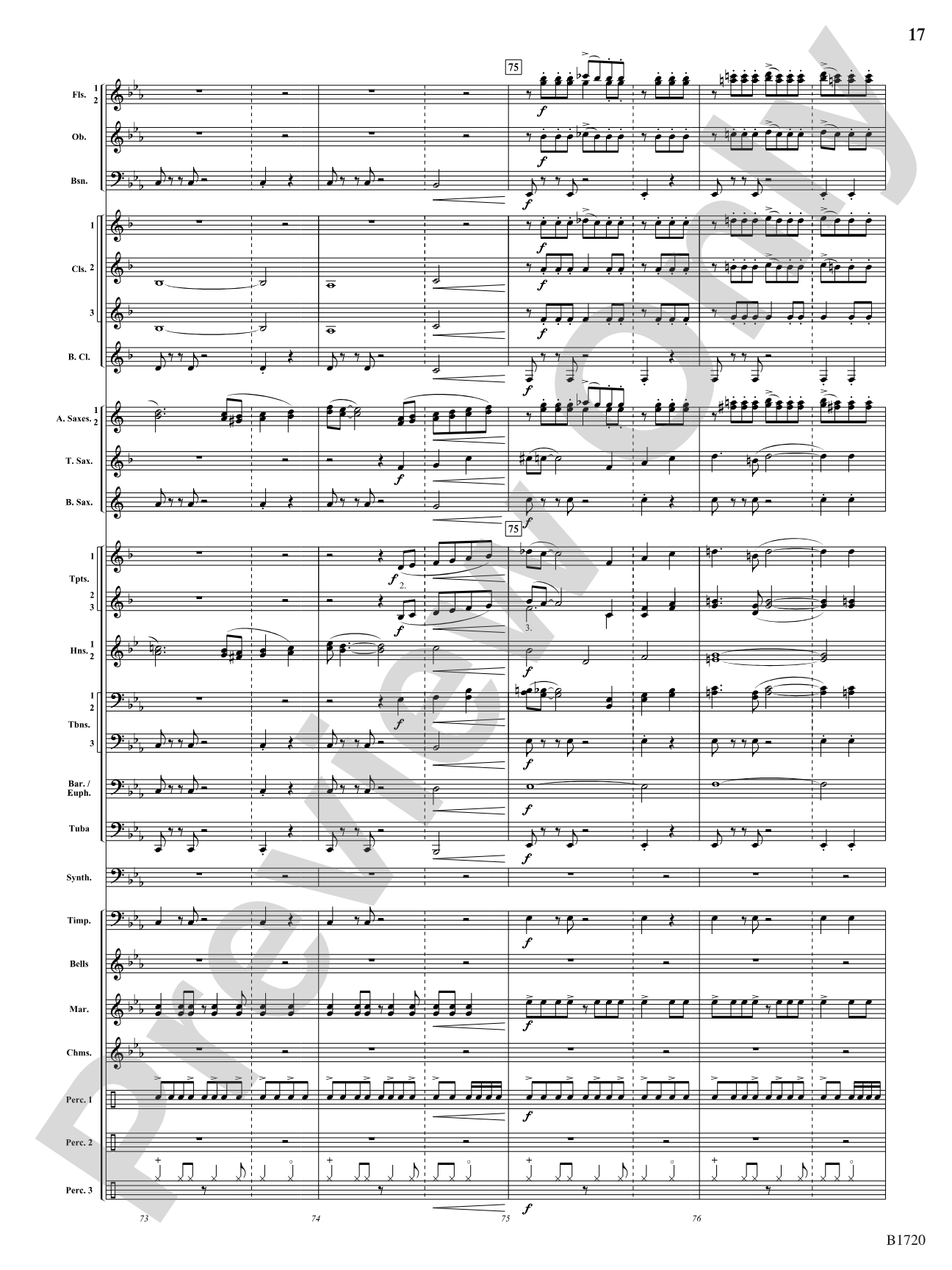 Fable: Concert Band Conductor Score & Parts