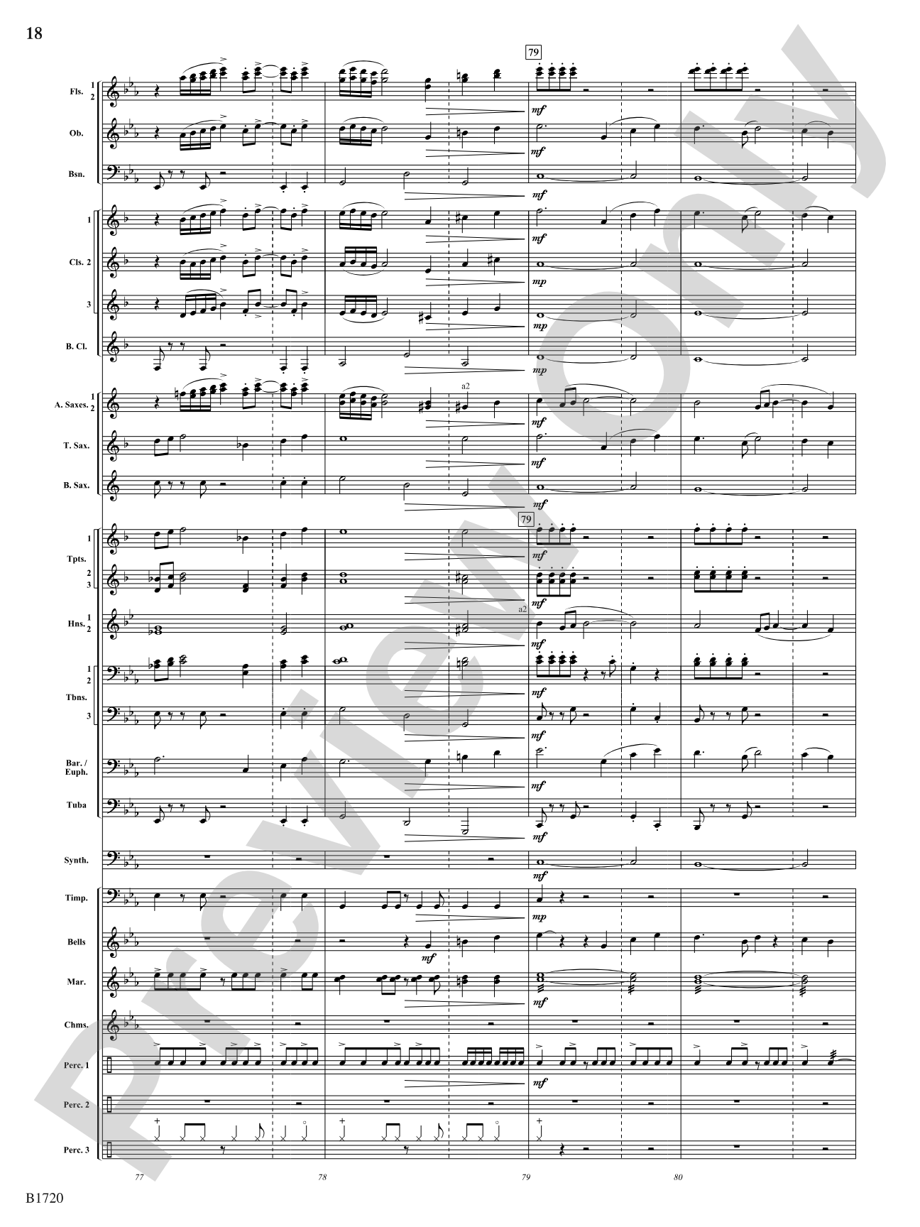 Fable: Concert Band Conductor Score & Parts