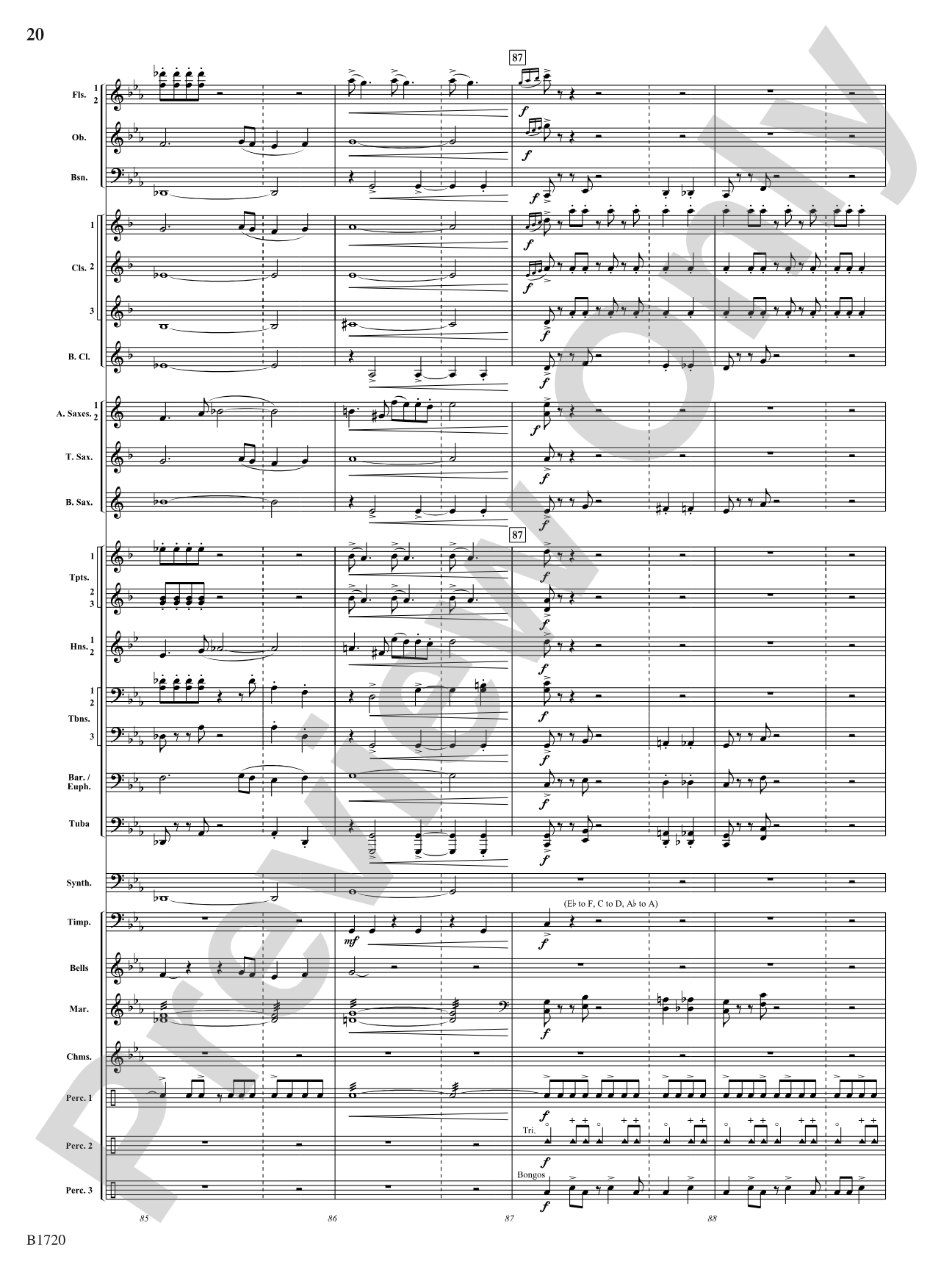 Fable: Concert Band Conductor Score & Parts