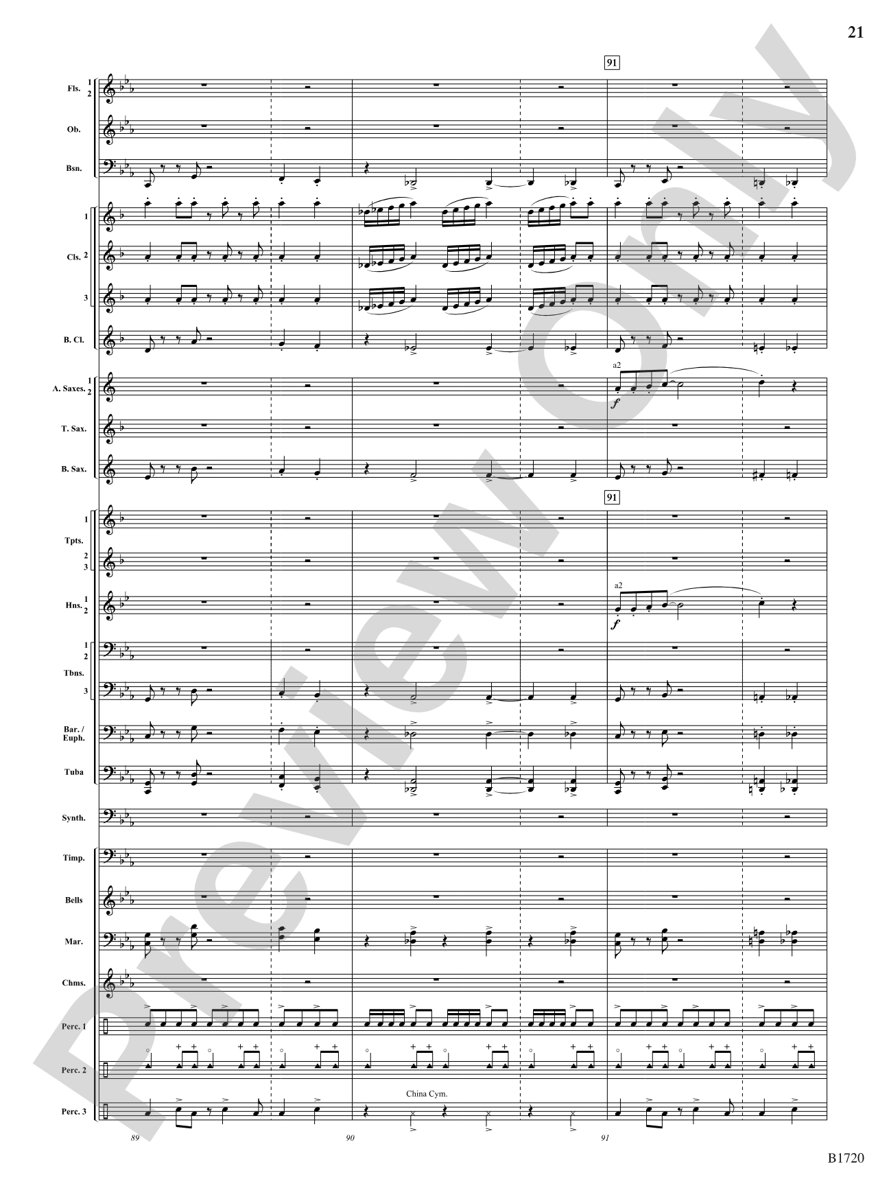 Fable: Concert Band Conductor Score & Parts