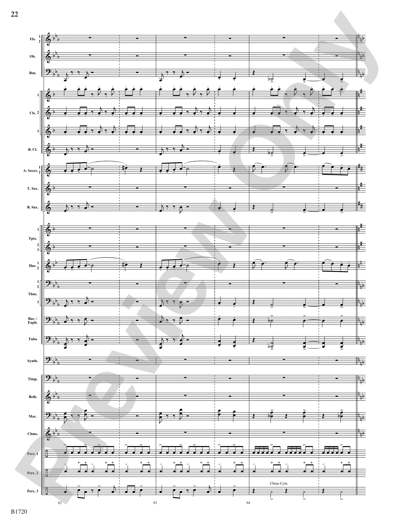 Fable: Concert Band Conductor Score & Parts