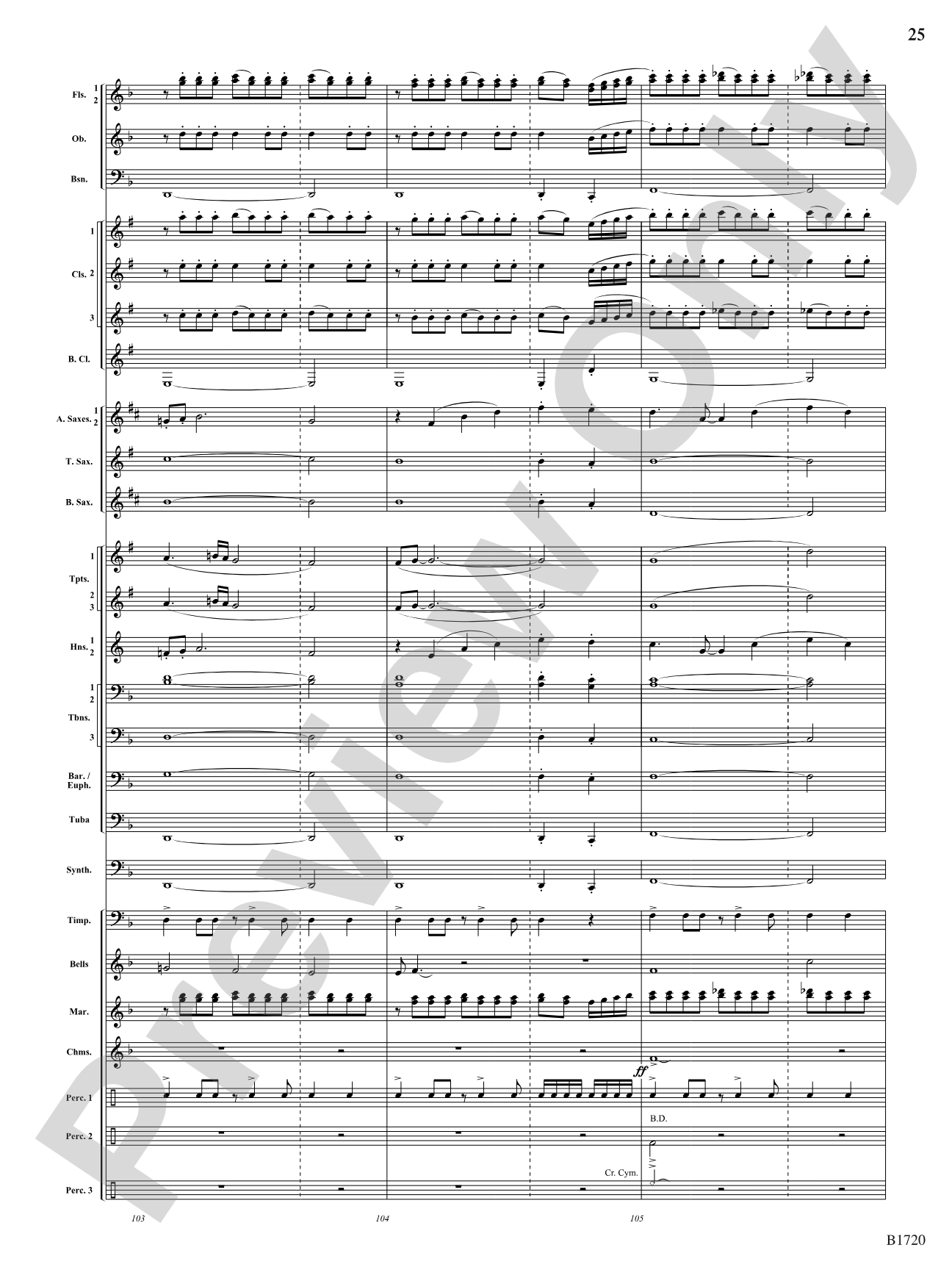 Fable: Concert Band Conductor Score & Parts