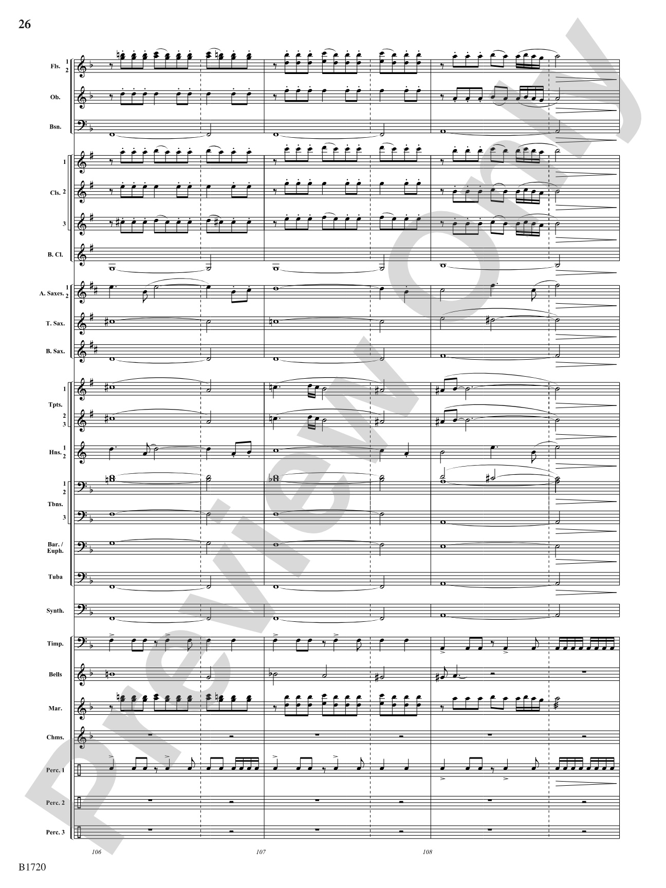 Fable: Concert Band Conductor Score & Parts