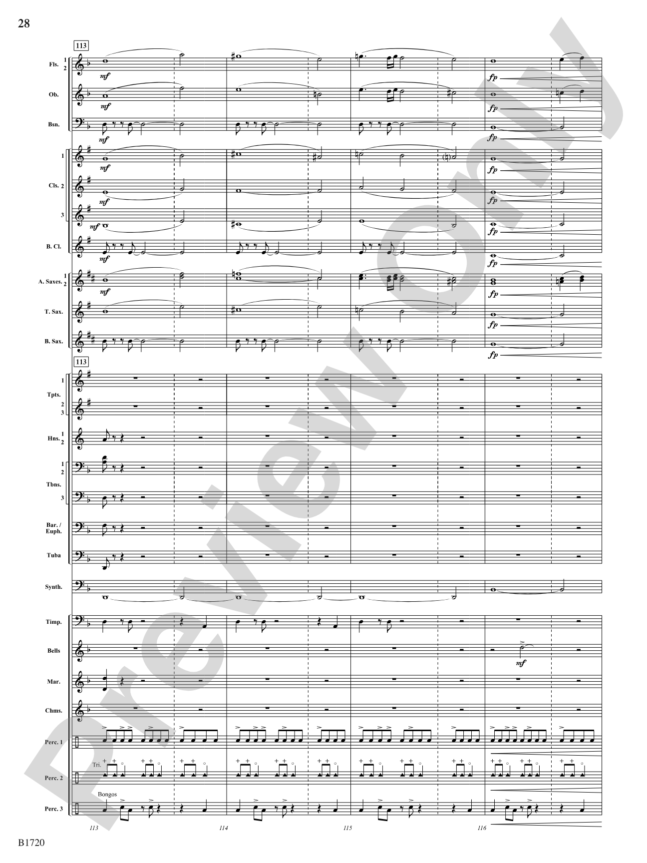 Fable: Concert Band Conductor Score & Parts