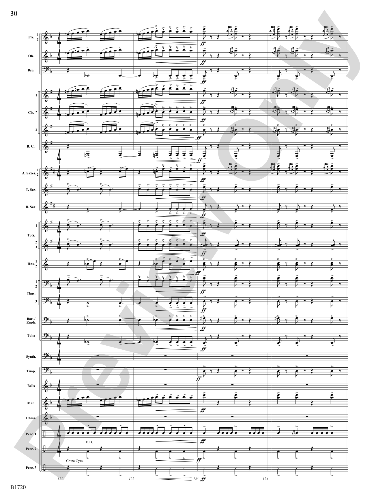 Fable: Concert Band Conductor Score & Parts