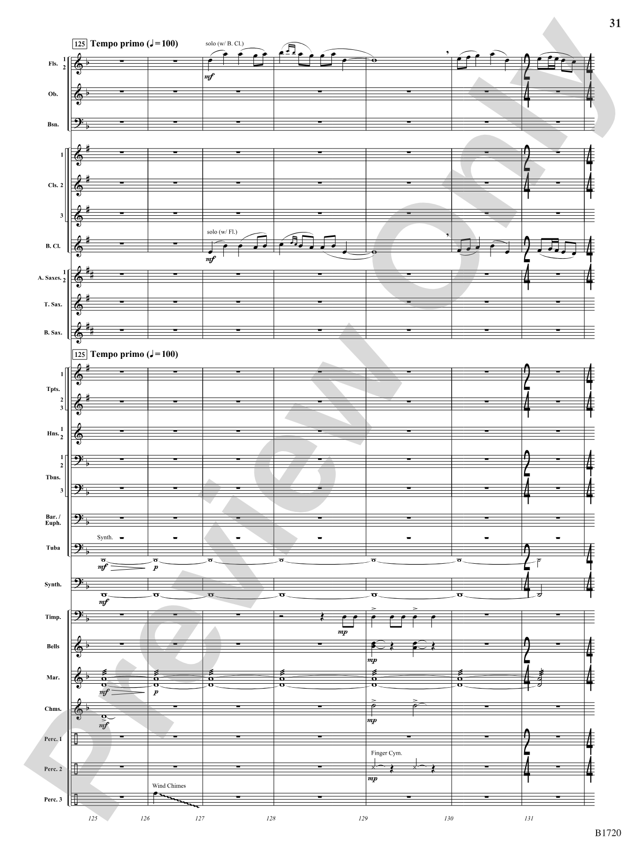 Fable: Concert Band Conductor Score & Parts