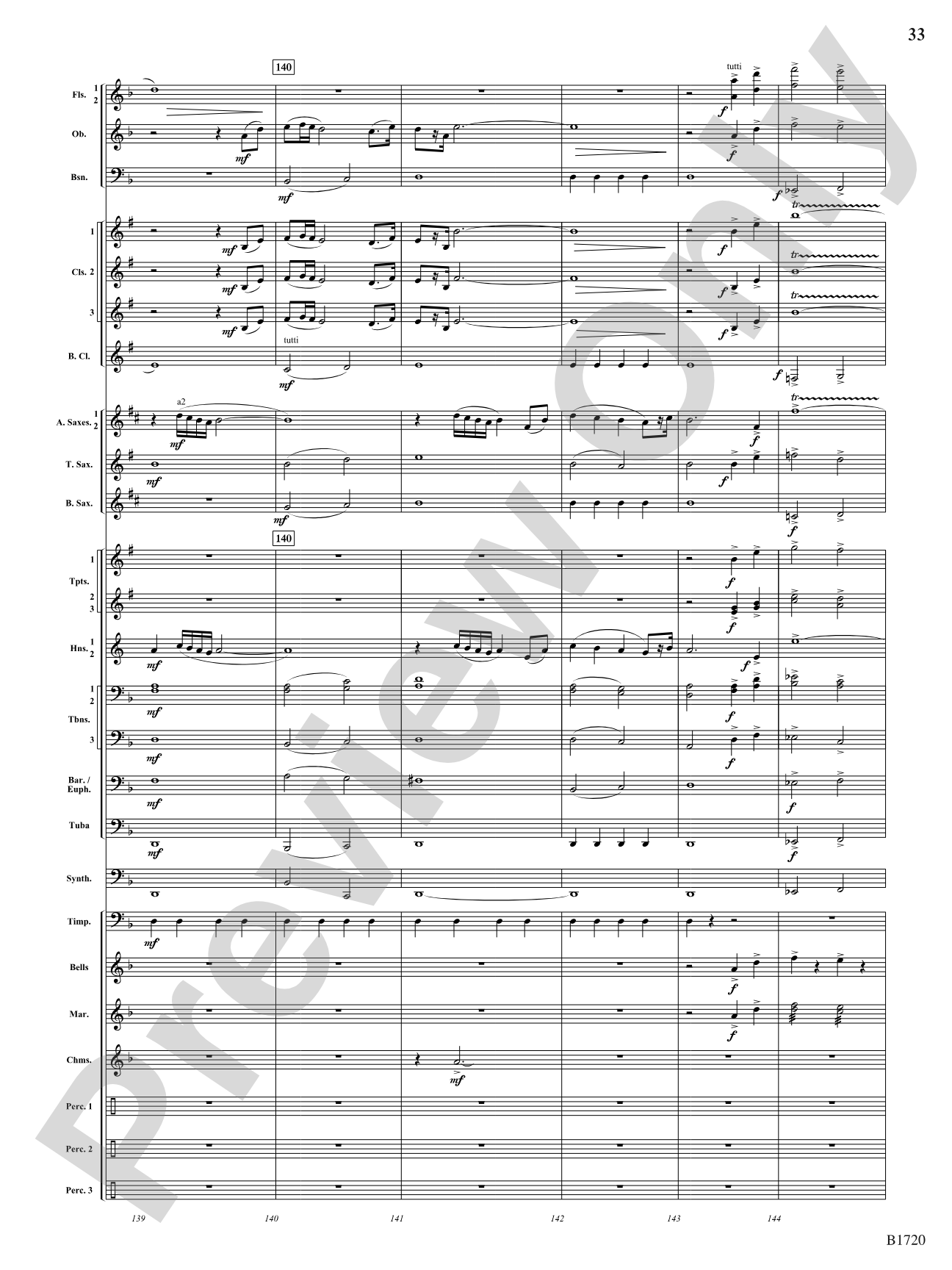 Fable: Concert Band Conductor Score & Parts