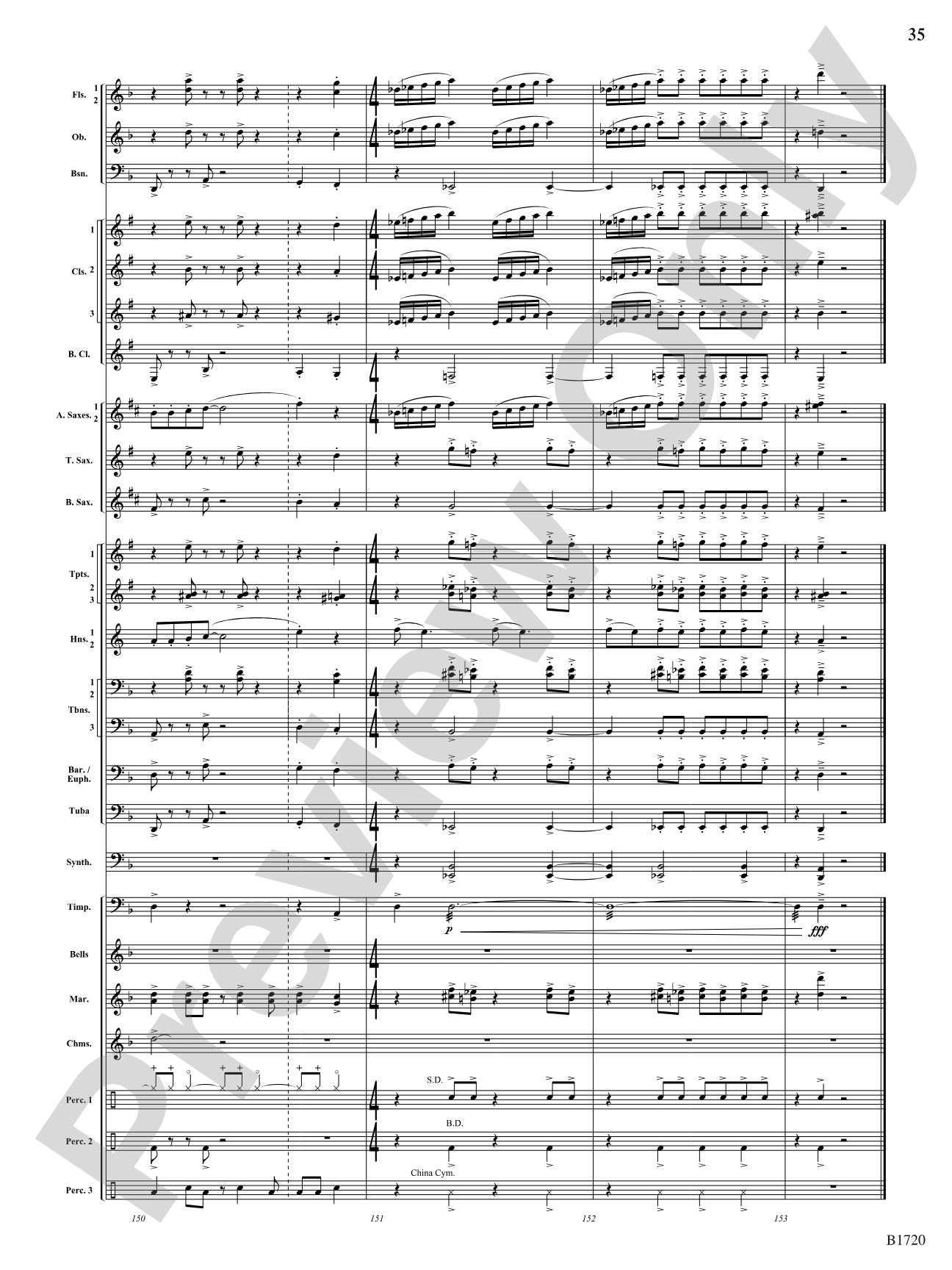 Fable: Concert Band Conductor Score & Parts